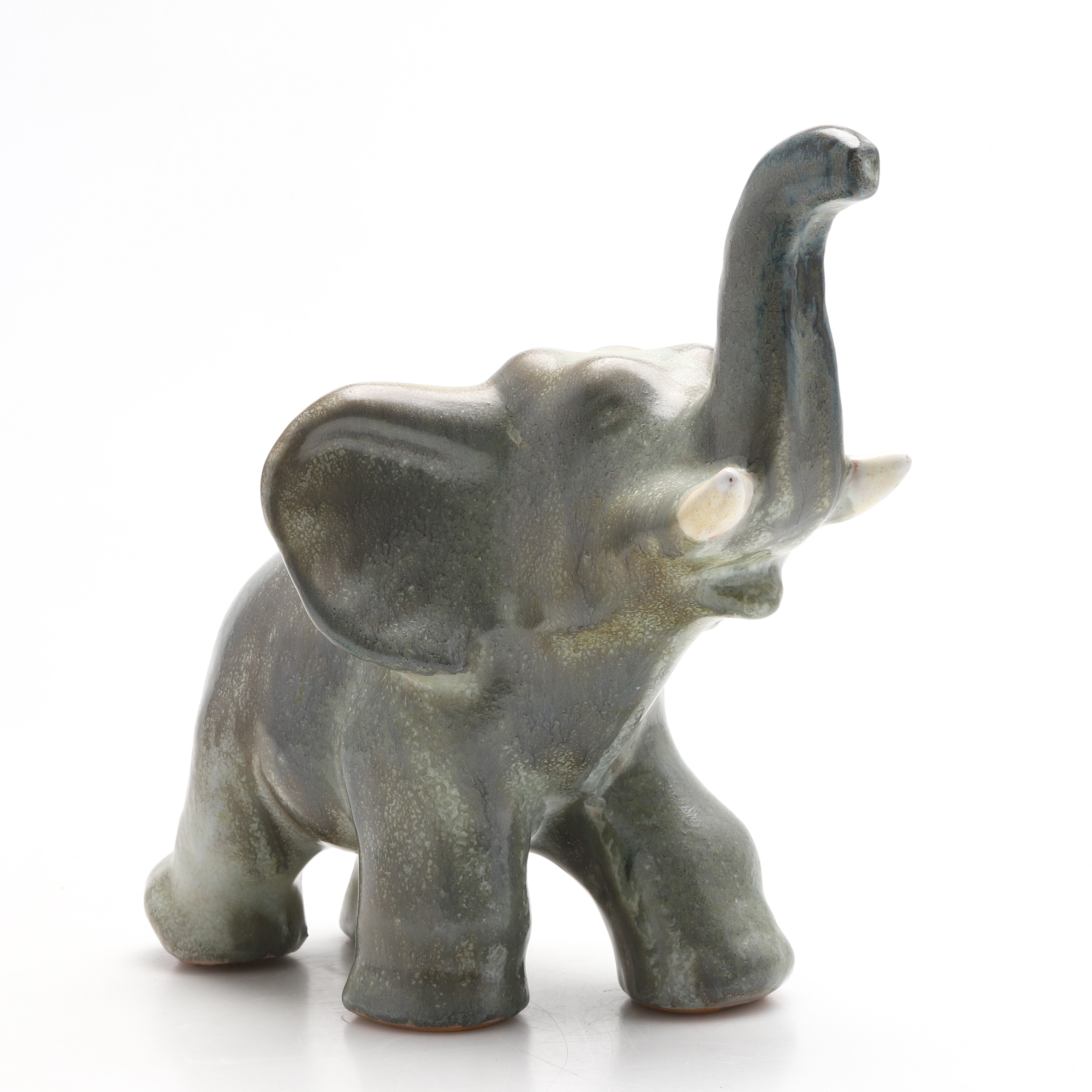VICKE LINDSTRAND. Figurin, elefant, Upsala-Ekeby, 1930/40-tal.