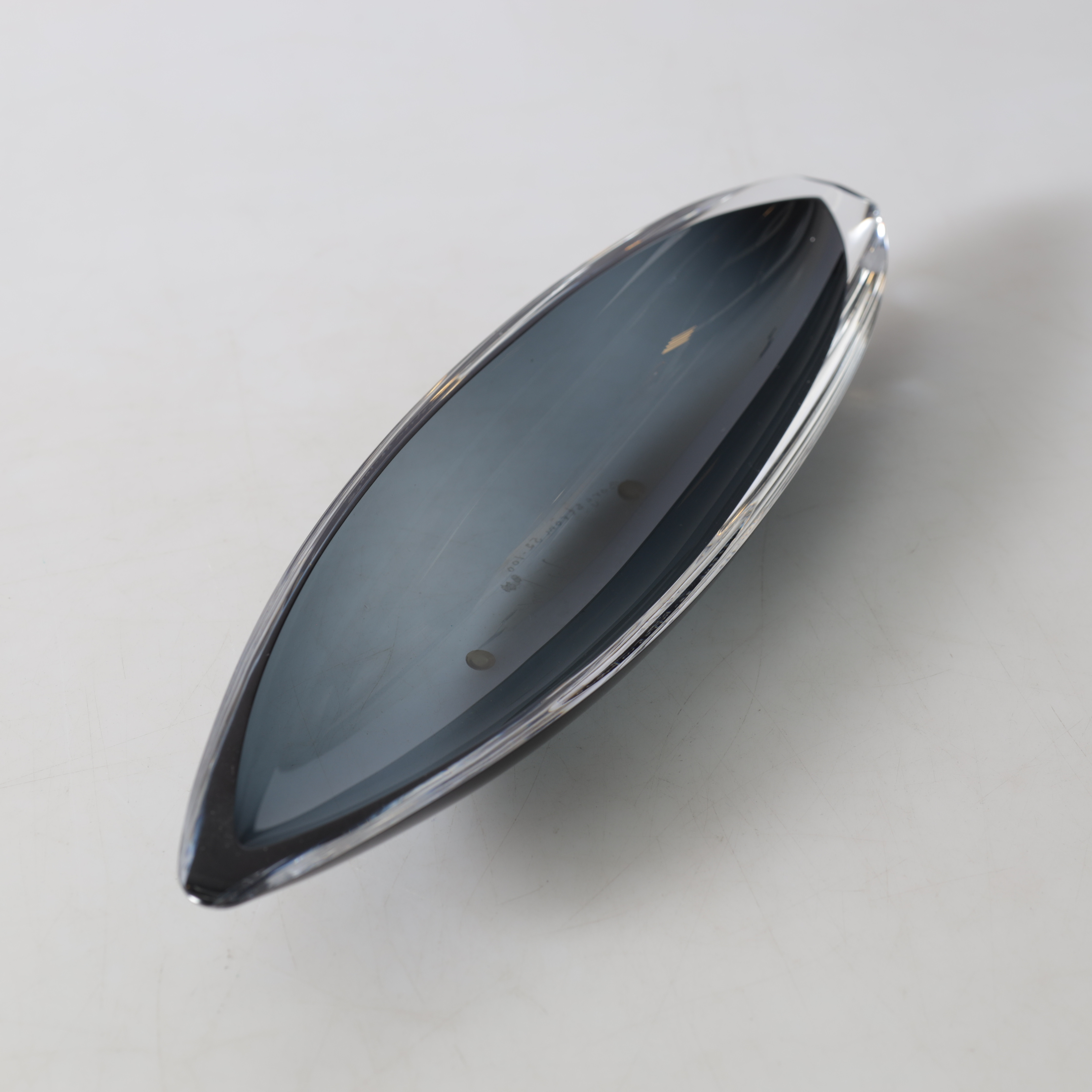 MATS BORGSTRÖM. Fat, glas, Orrefors Gallery, signerad.