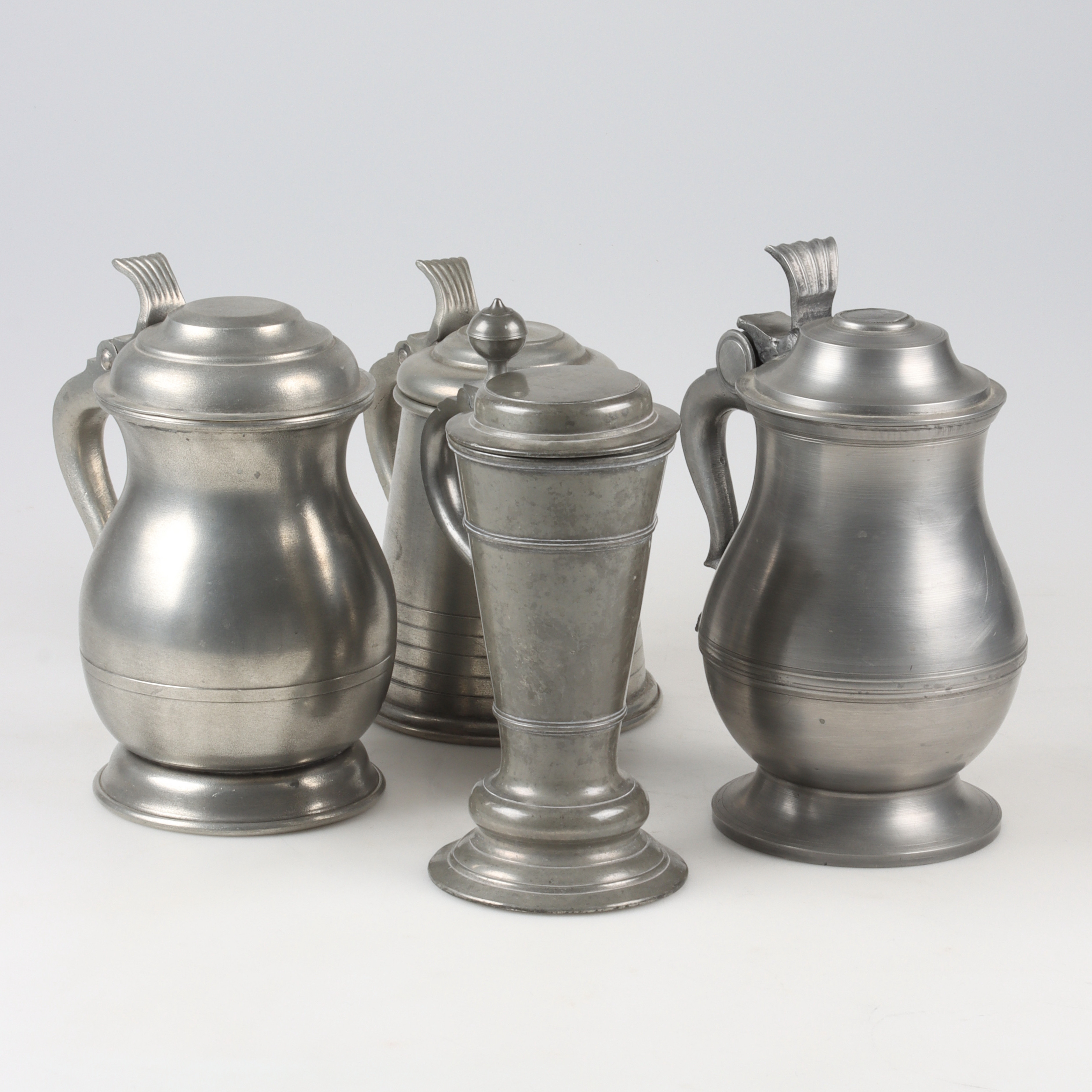 STOP, 4 st, tenn, bla. Santessonska Tenngjuteriet, 1900-tal.