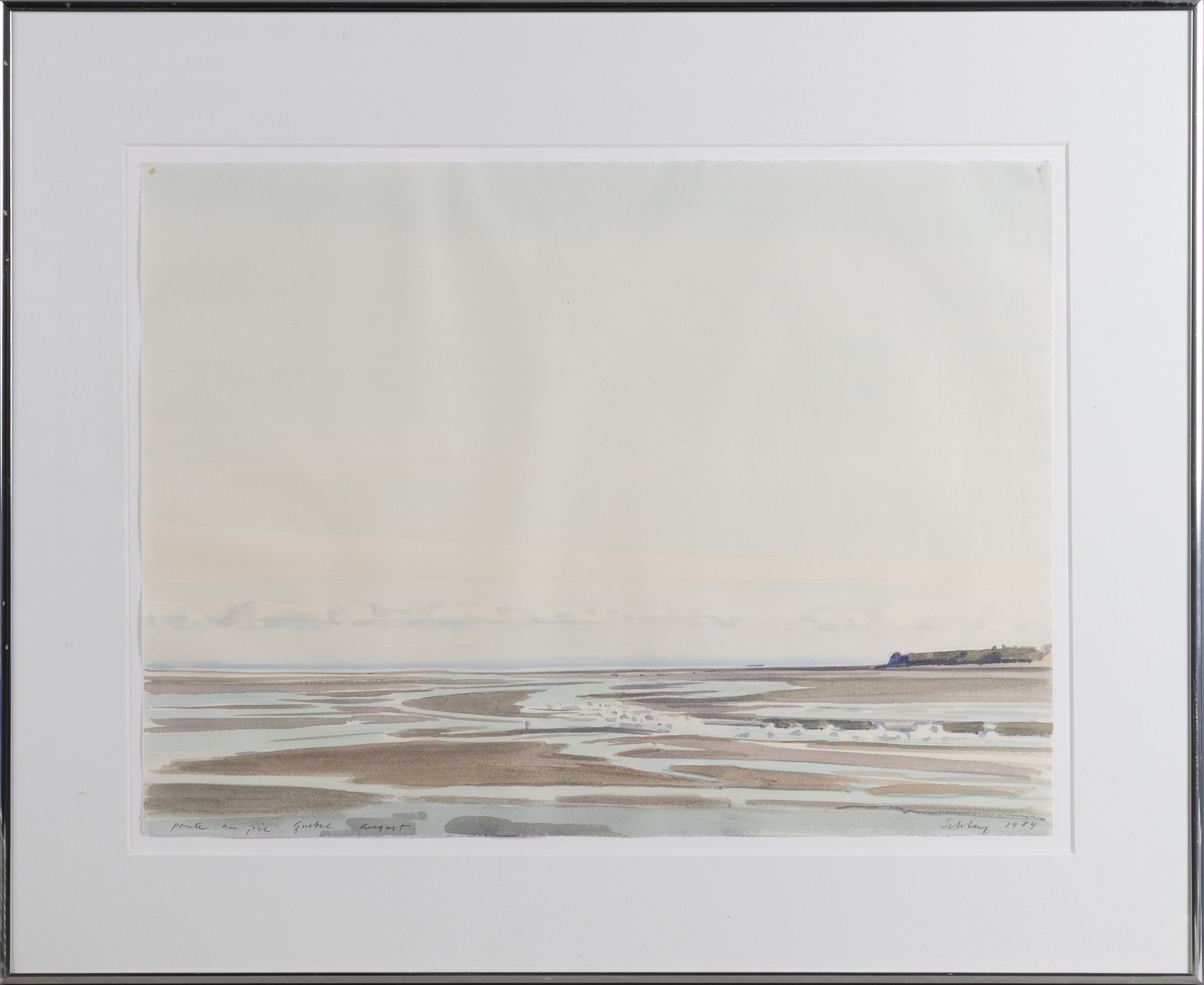 REEVE SCHLEY (USA, F.1936). strandmotiv.