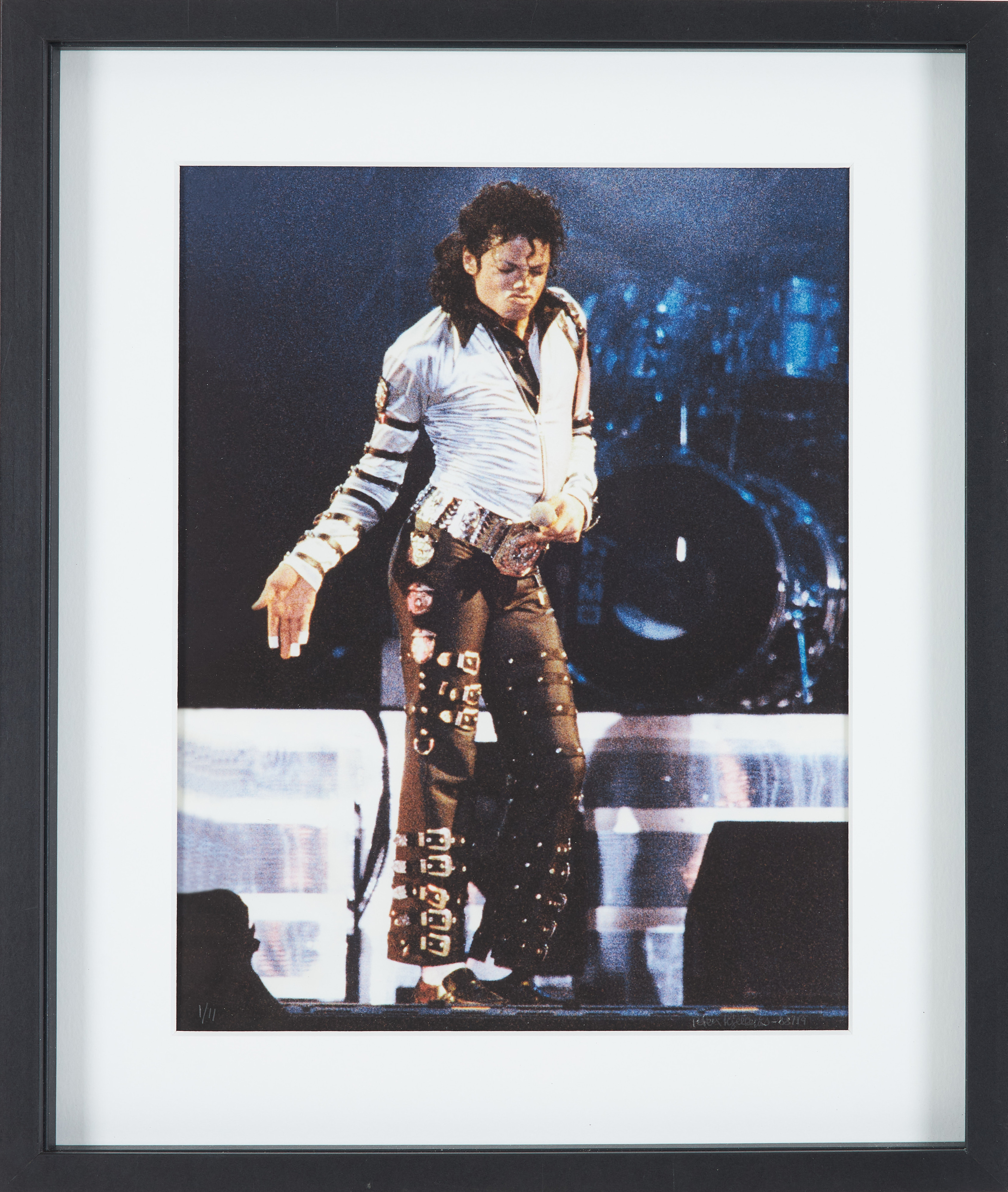 PETER KJELLERÅS. Michael Jackson, Europapremiären 1988, Rom, Signerad och numrerad, 1/11, 2019.