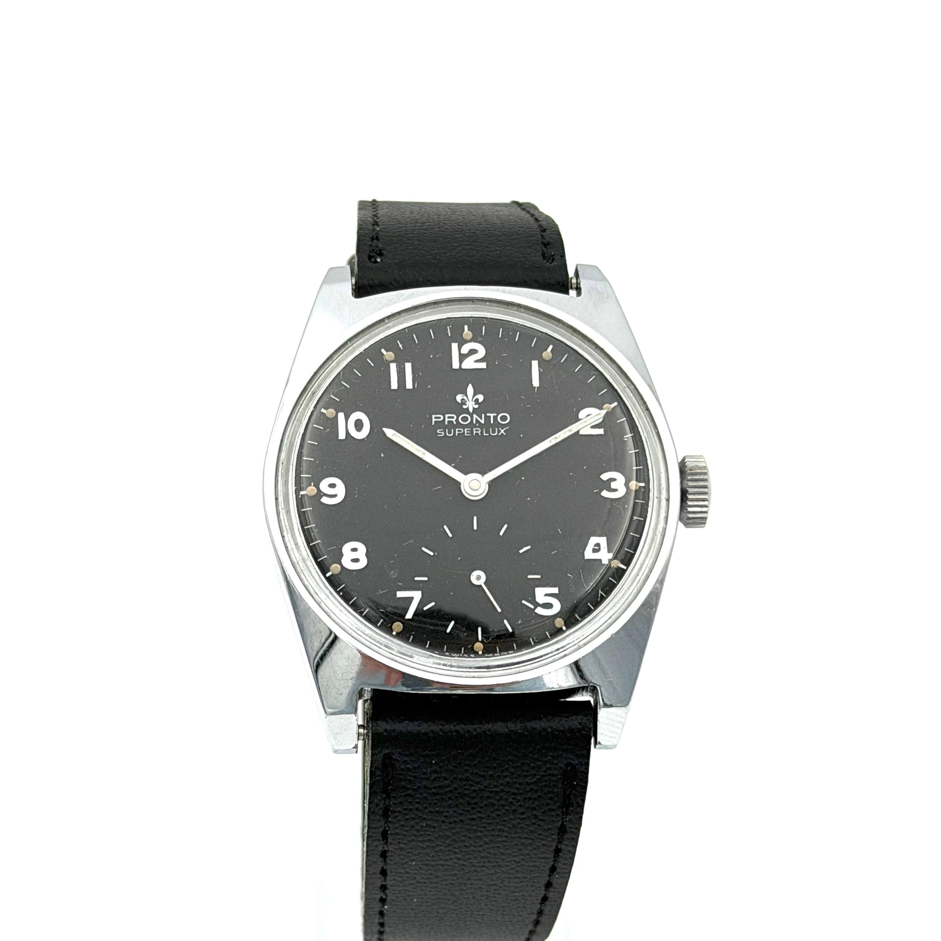 PRONTO SUPERLUX, armbandsur, manuell, stål.