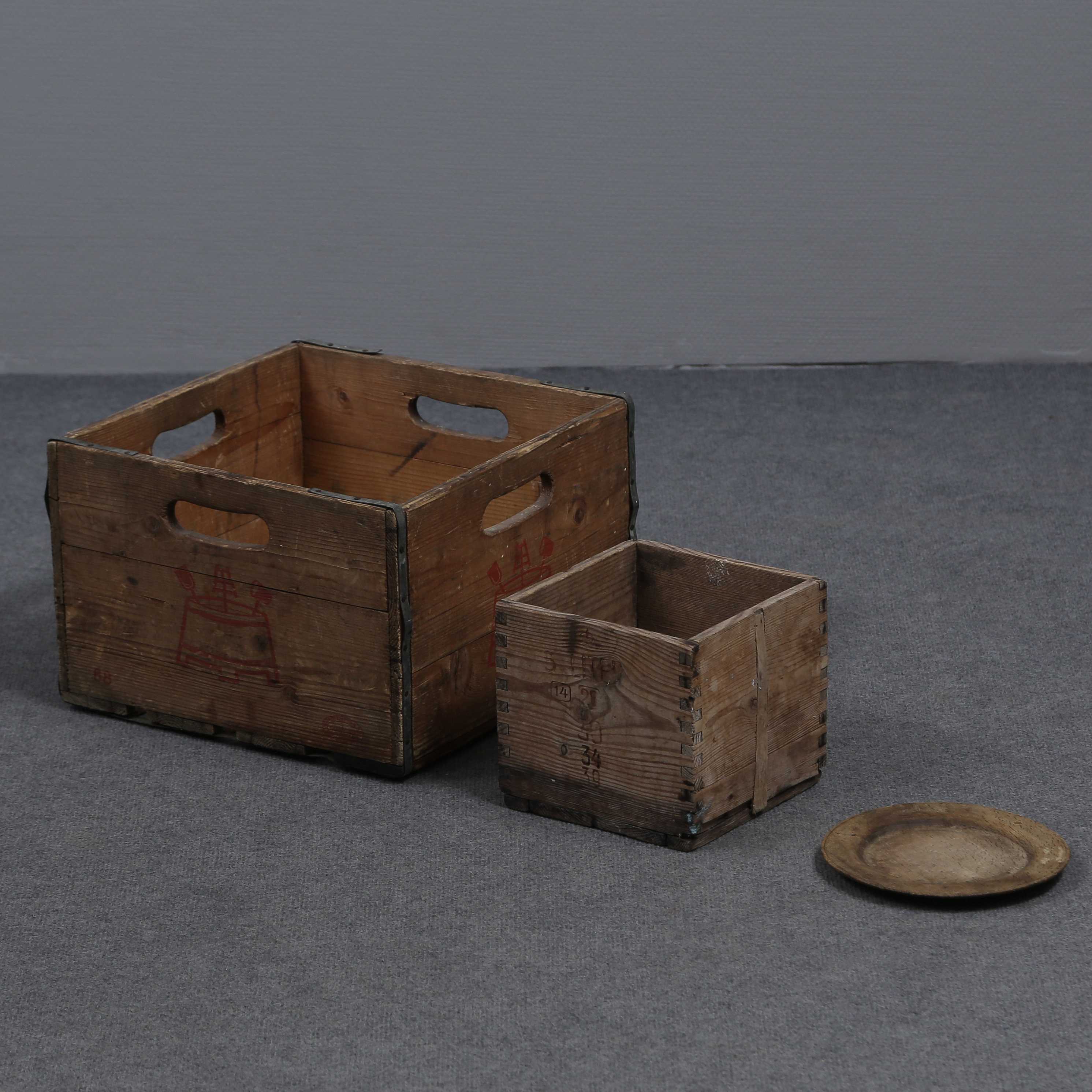 ALLMOGE, TRÄTALLRIK, ÖLBACK, TRÄMÅTT 5 LITER, 1800/1900-TAL.