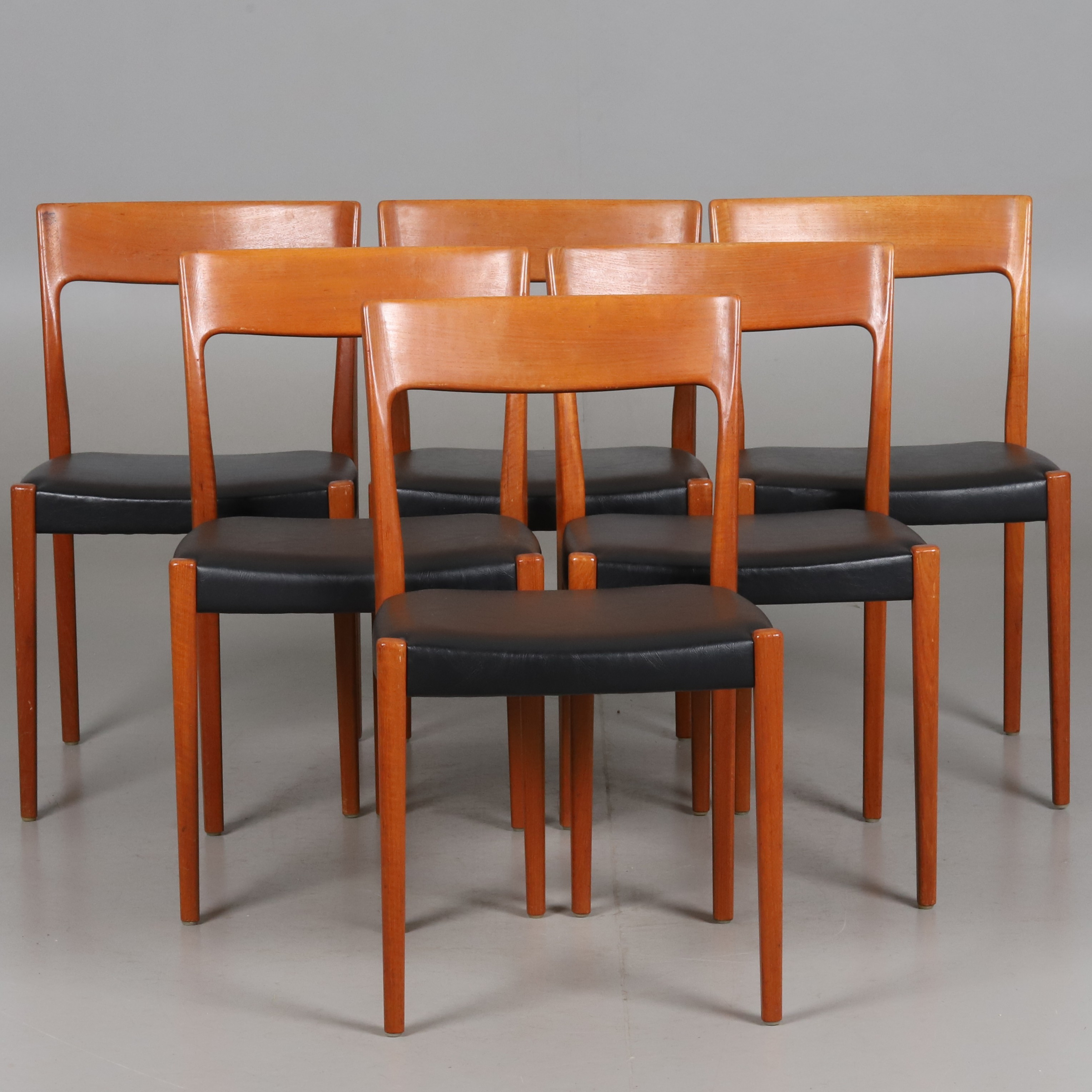 STOLAR. 6 st. Teak, Svegards, Markaryd, 1950/60-tal.