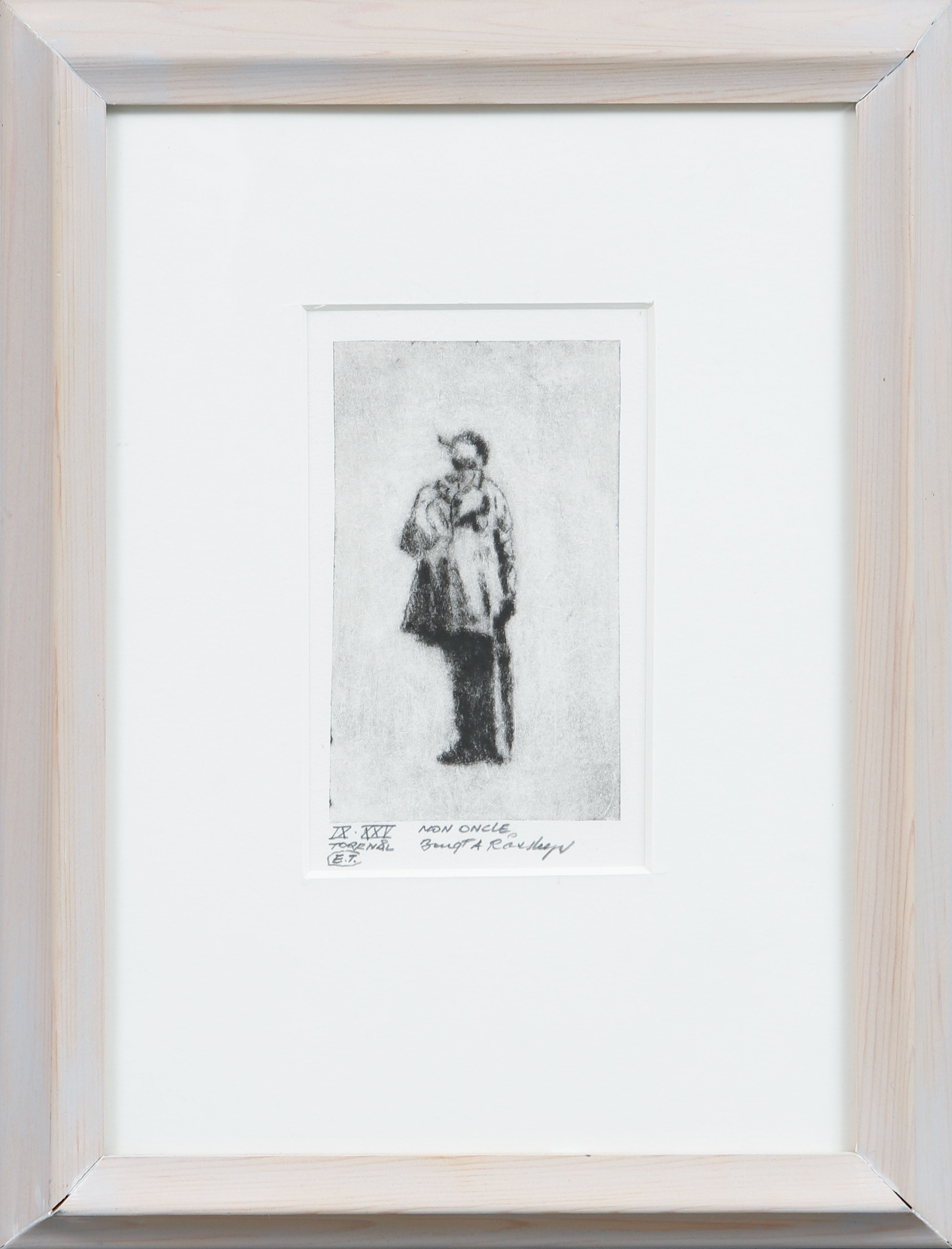 BENGT ANDERSSON RÅSSBYN. "Non Oncle", torrnål, signerad och numrerad IX/XXV.