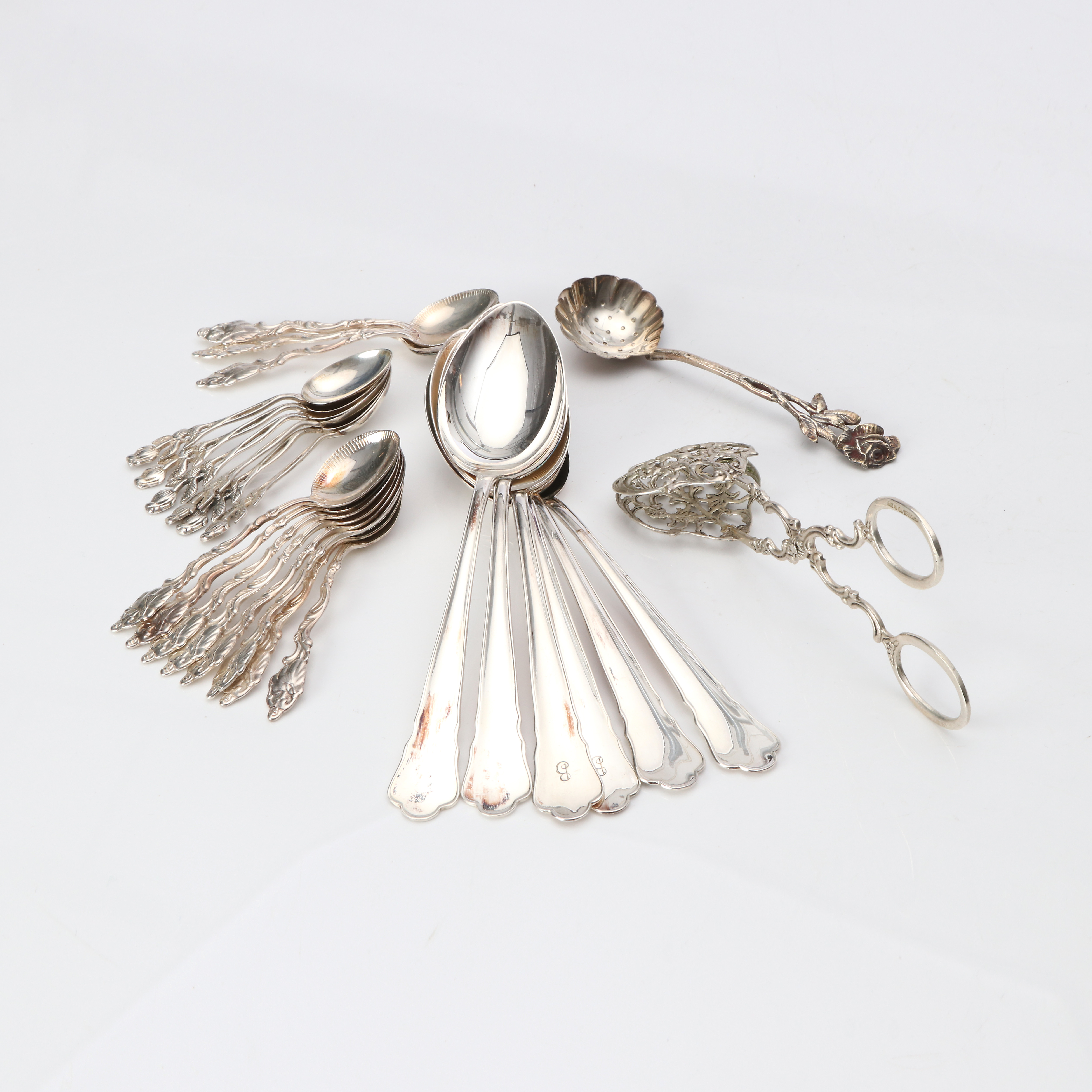 PARTI SILVERBESTICK, 26 DELAR. Vikt ca 440 gram.