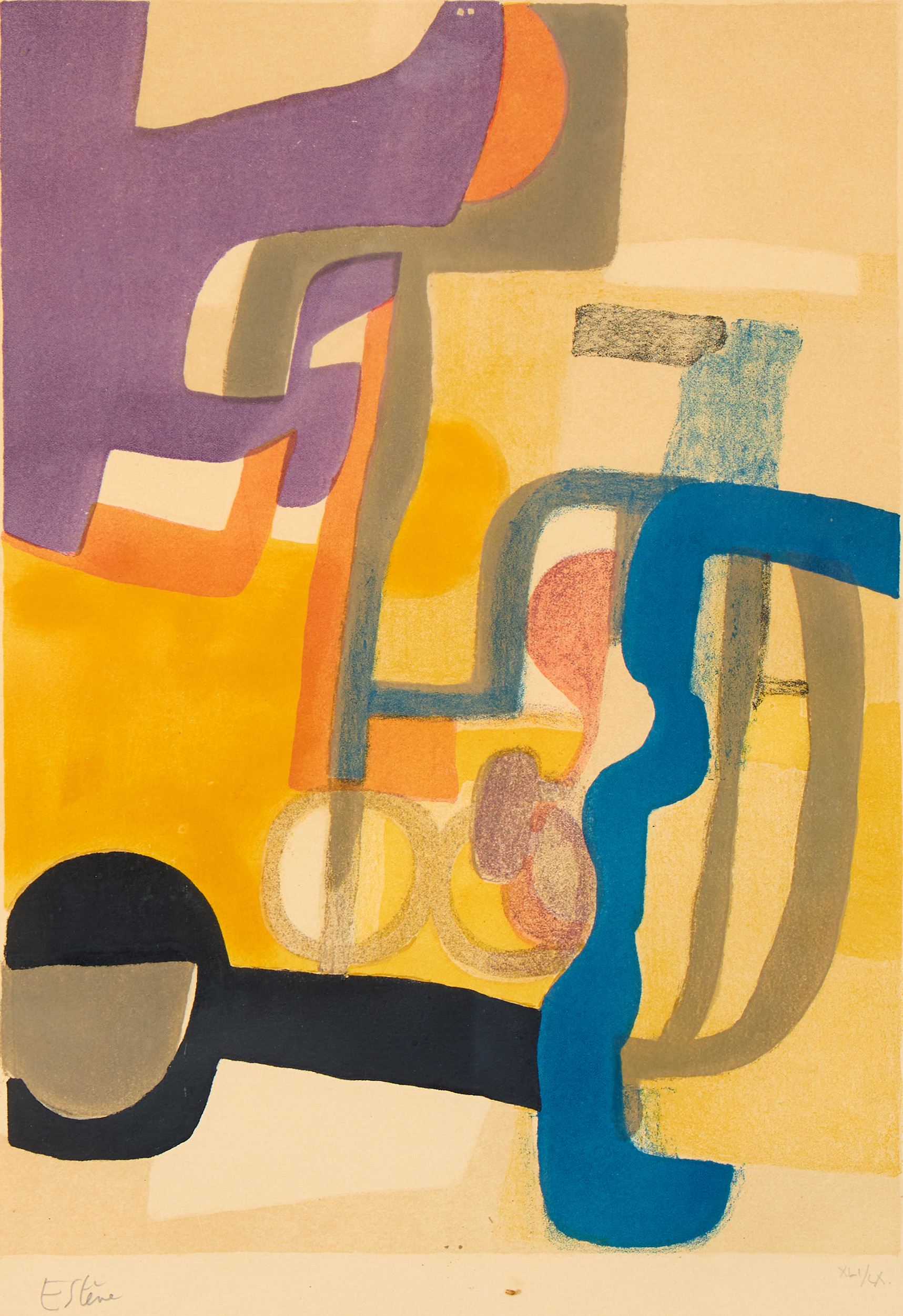 MAURICE ESTÈVE. "Jour de fête".