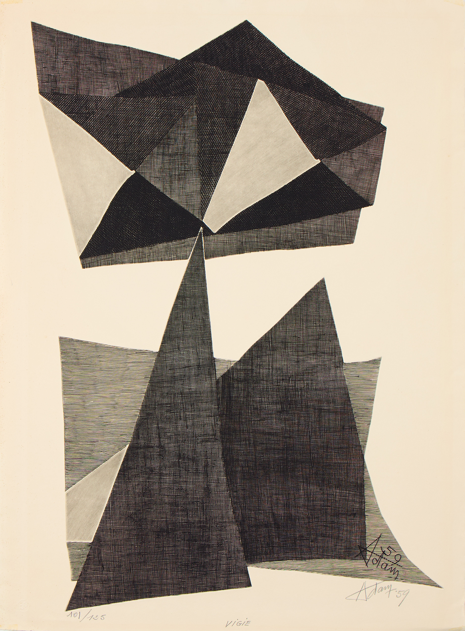 HENRI-GEORGES ADAM 1904-1967. "Vigie".