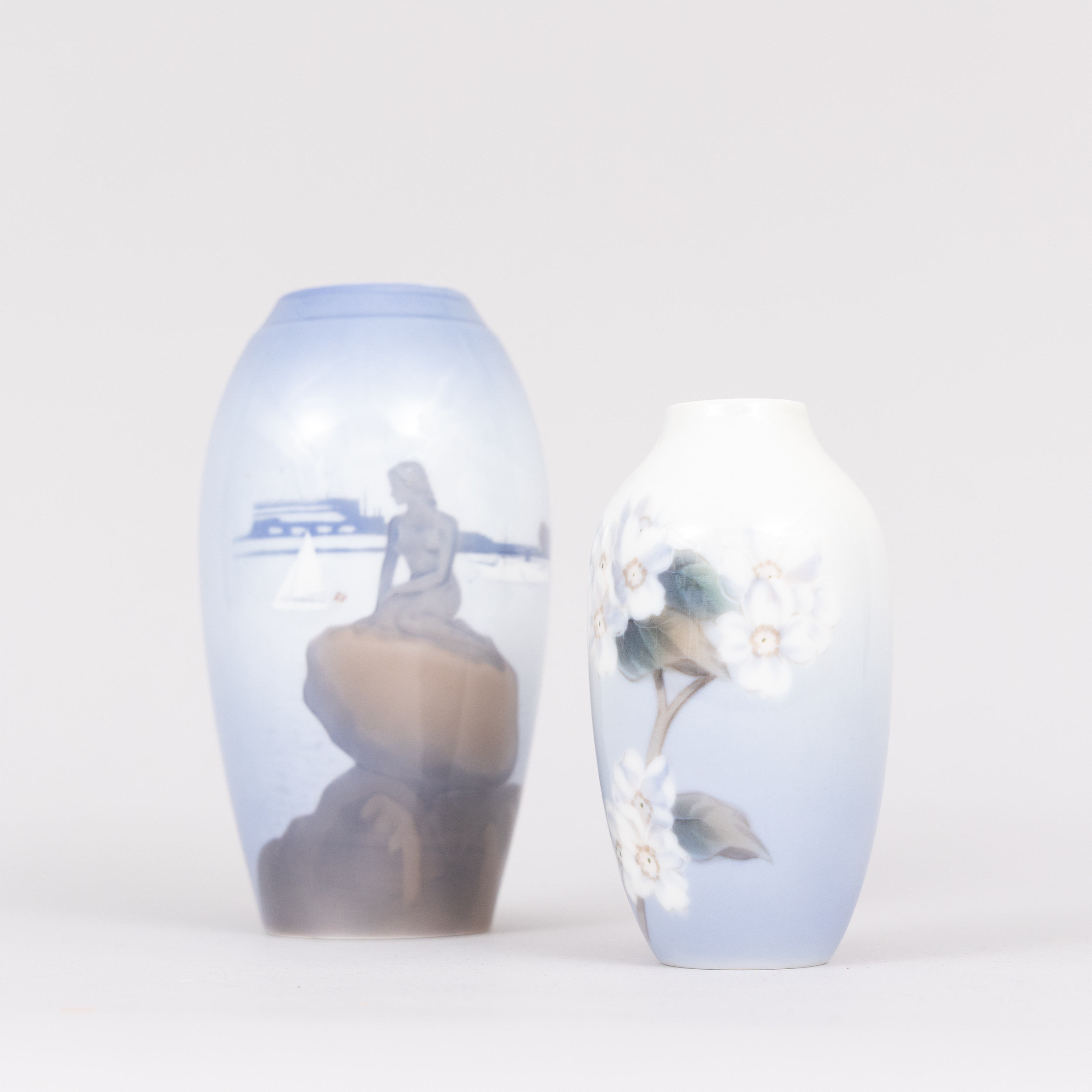 VASER, 2 st, porslin, Royal Copenhagen och Bing & Grödahl.