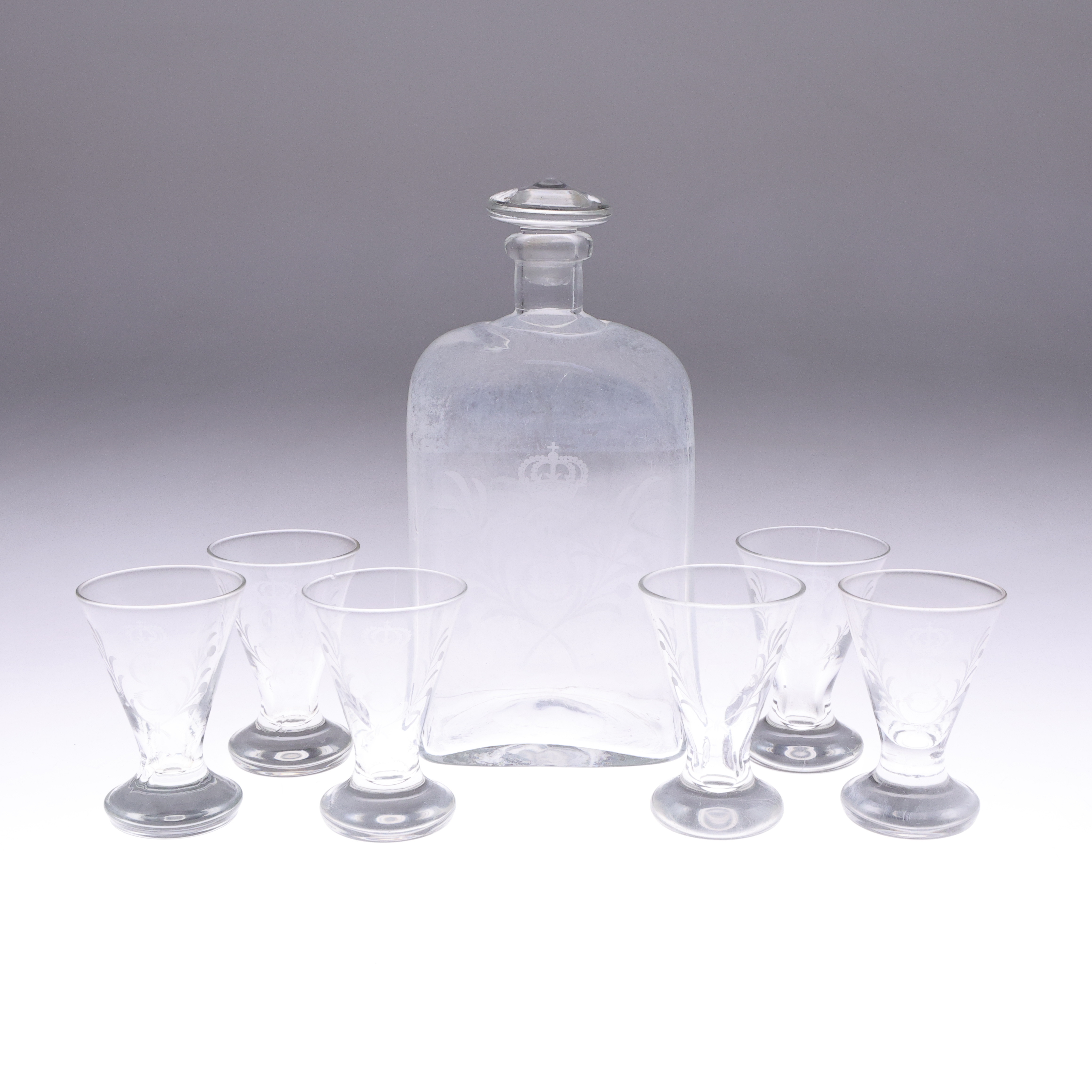 GLASSERVISDELAR, 7st, "Gustav III", Reijmyre.