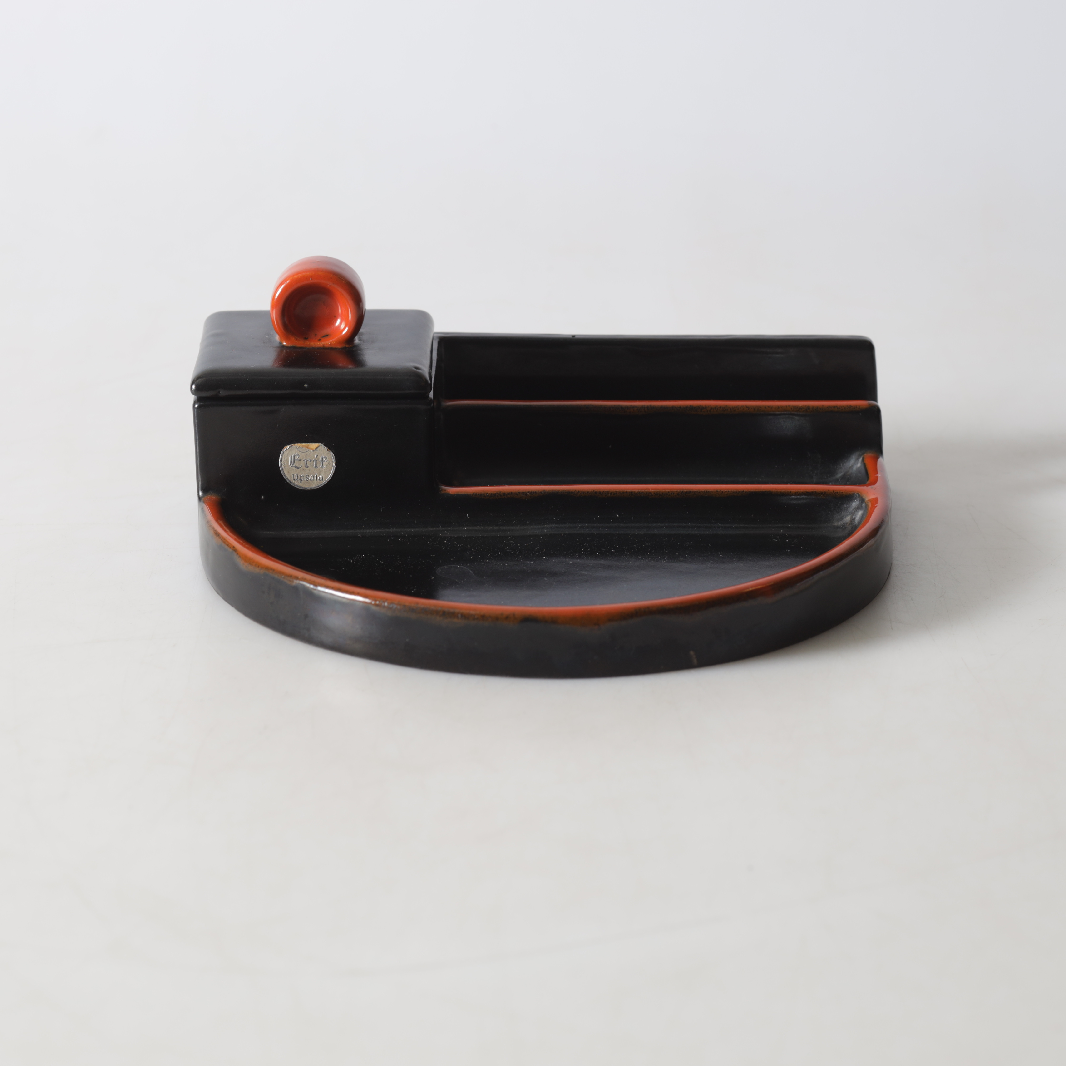 GERTRUD LÖNEGREN. Skrivställ, keramik, Art Déco, Upsala-Ekeby, S:t Eriks, 1930-tal.