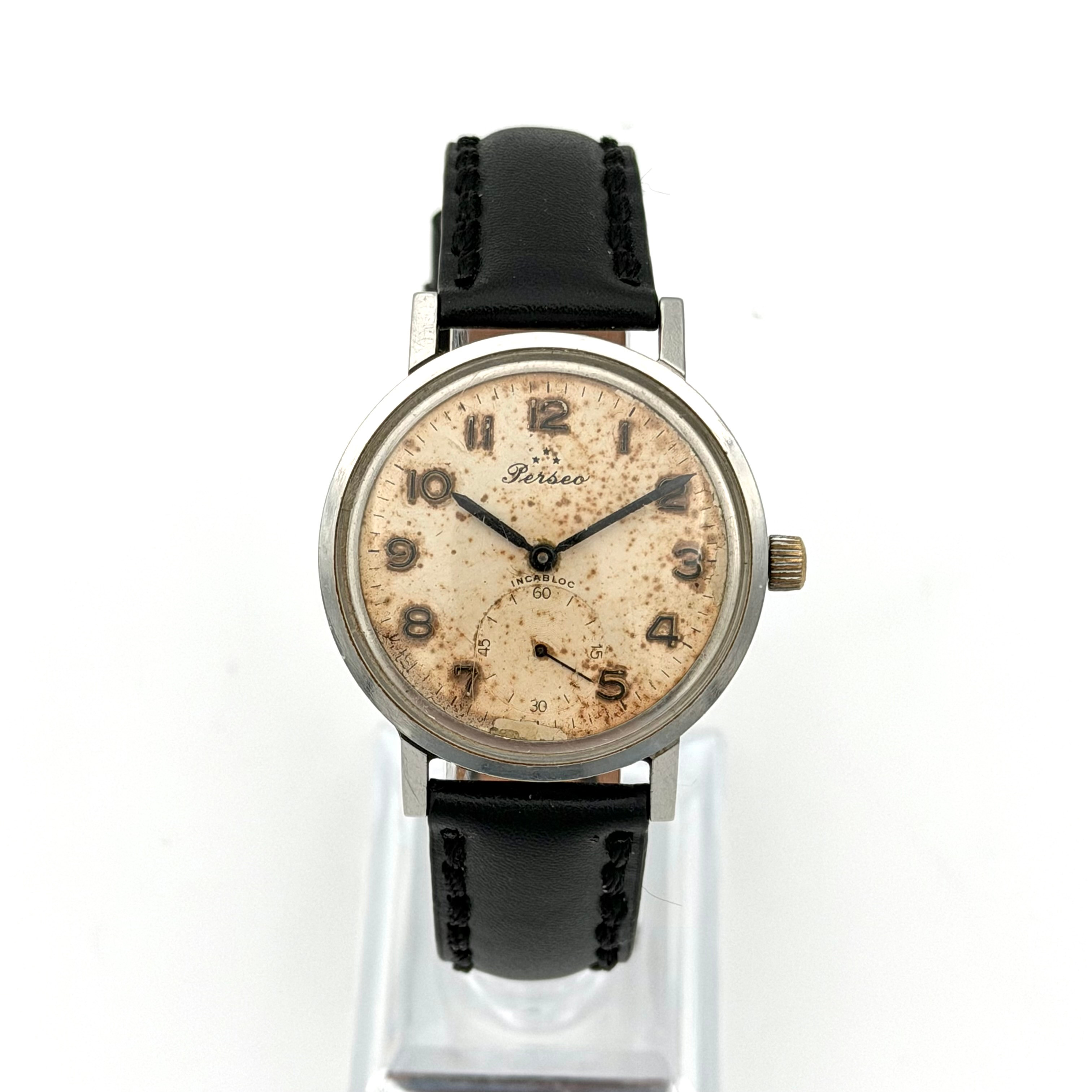 PERSEO, armbandsur, manuell, stål.
