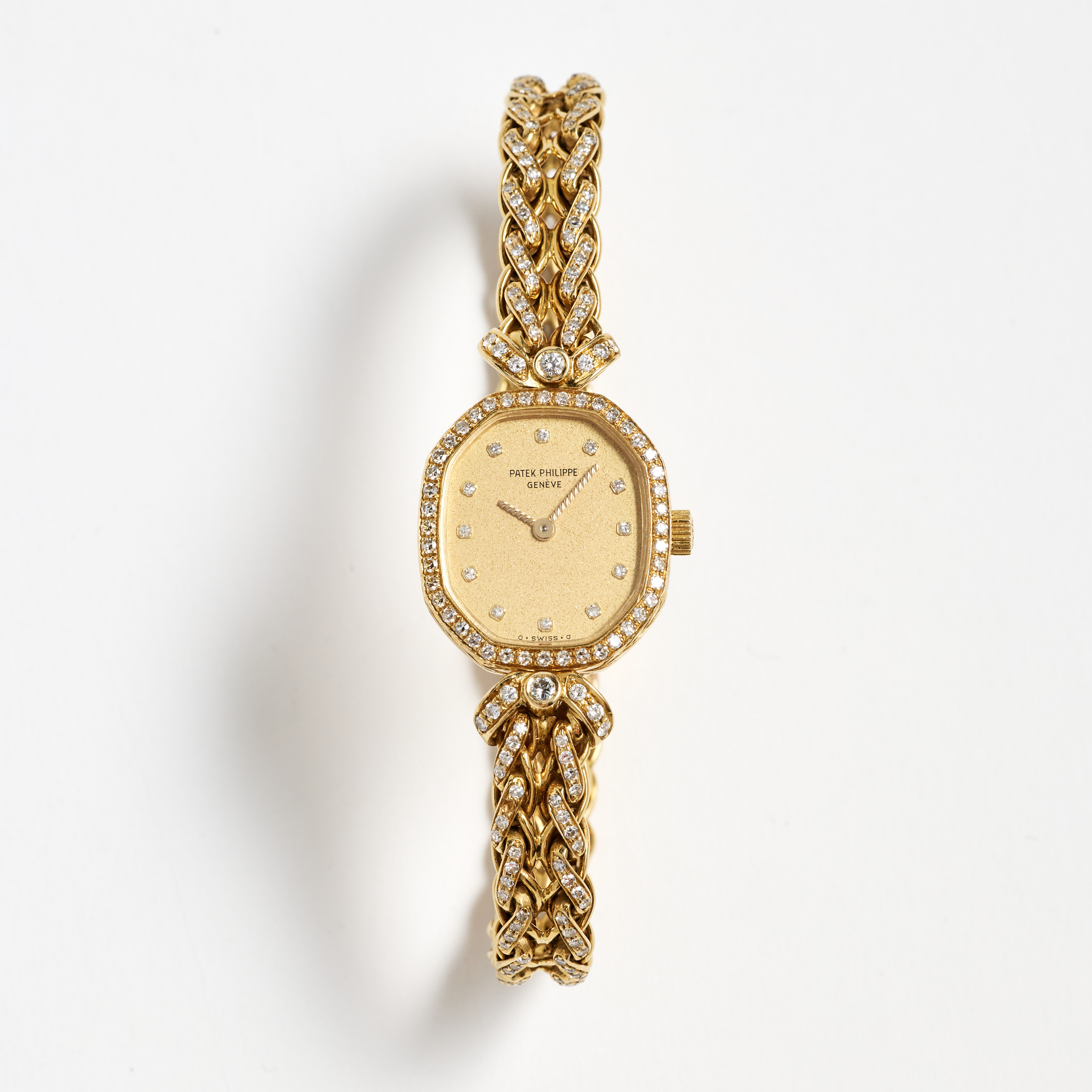 PATEK PHILIPPE, Boutique Exclusive, armbandsur, 19 x 21,5 mm, Sigma dial, 18K guld, ca 1980.