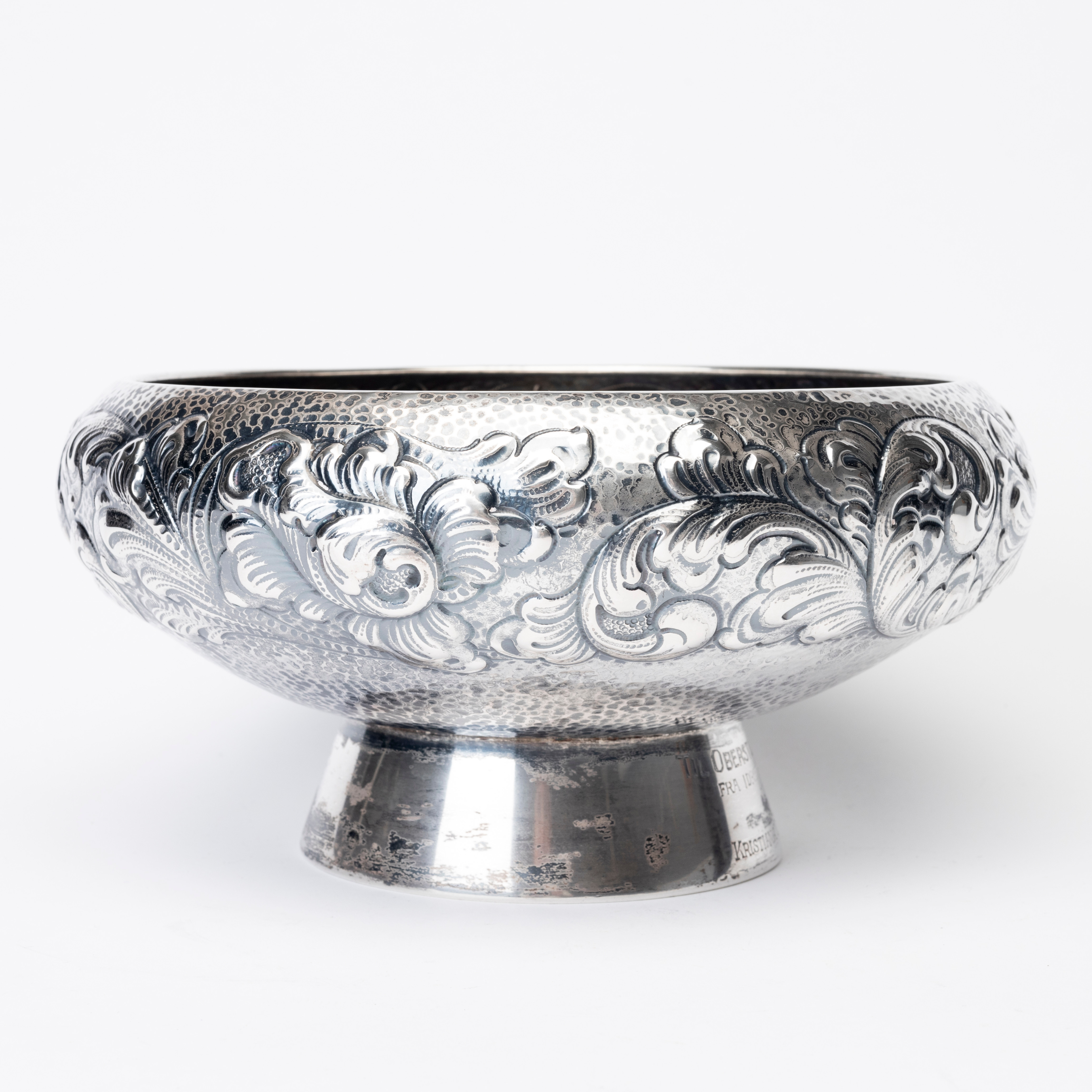 SKÅL på FOT, silver, Thune, svenska importstämplar, Norge, 1900-talets första hälft.