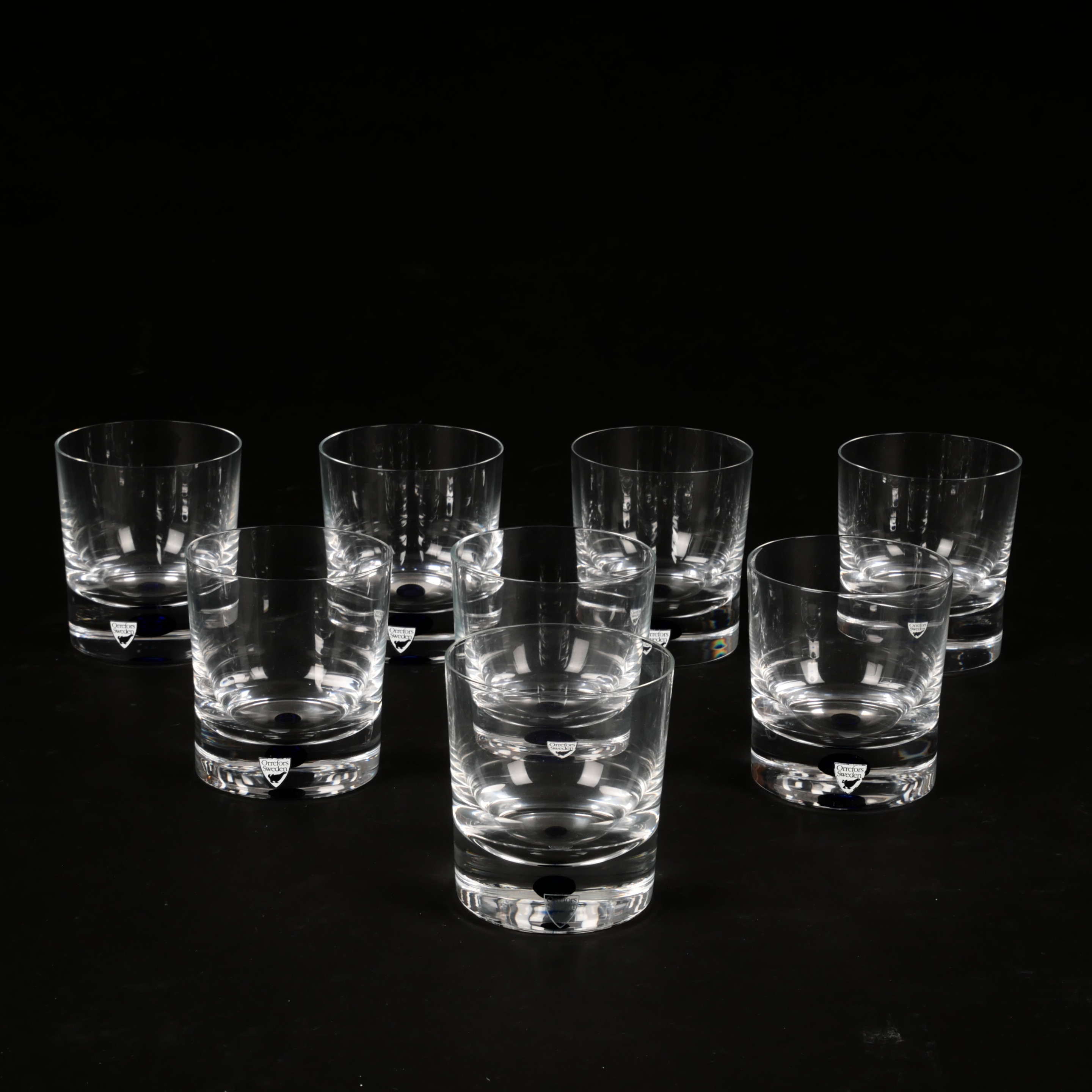 ERIKA LAGERBIELKE. Old Fashioned, 8 st, "Intermezzo", Orrefors.