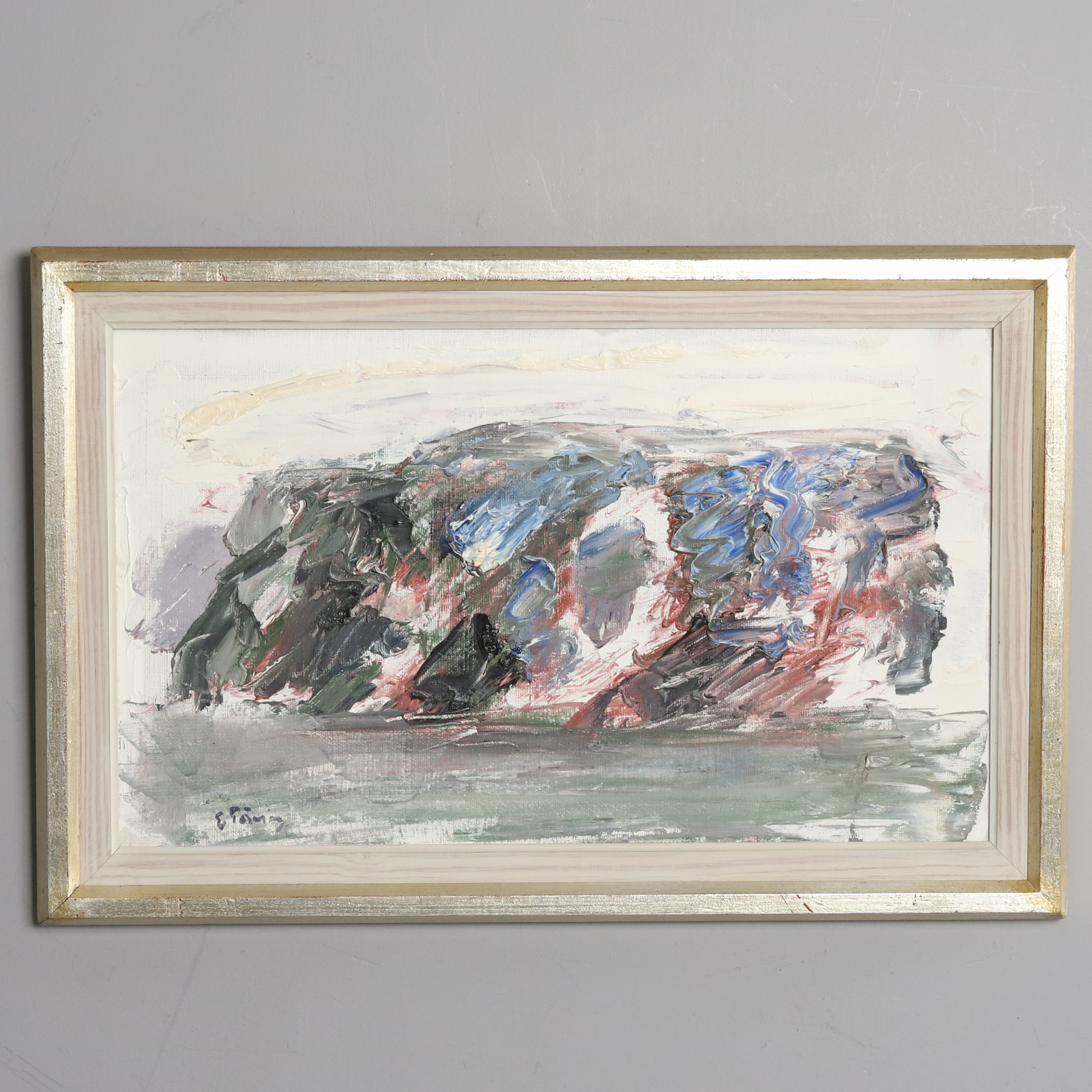 ERIK TÖRNING. Olja på duk, "Kustlinje", signerad.