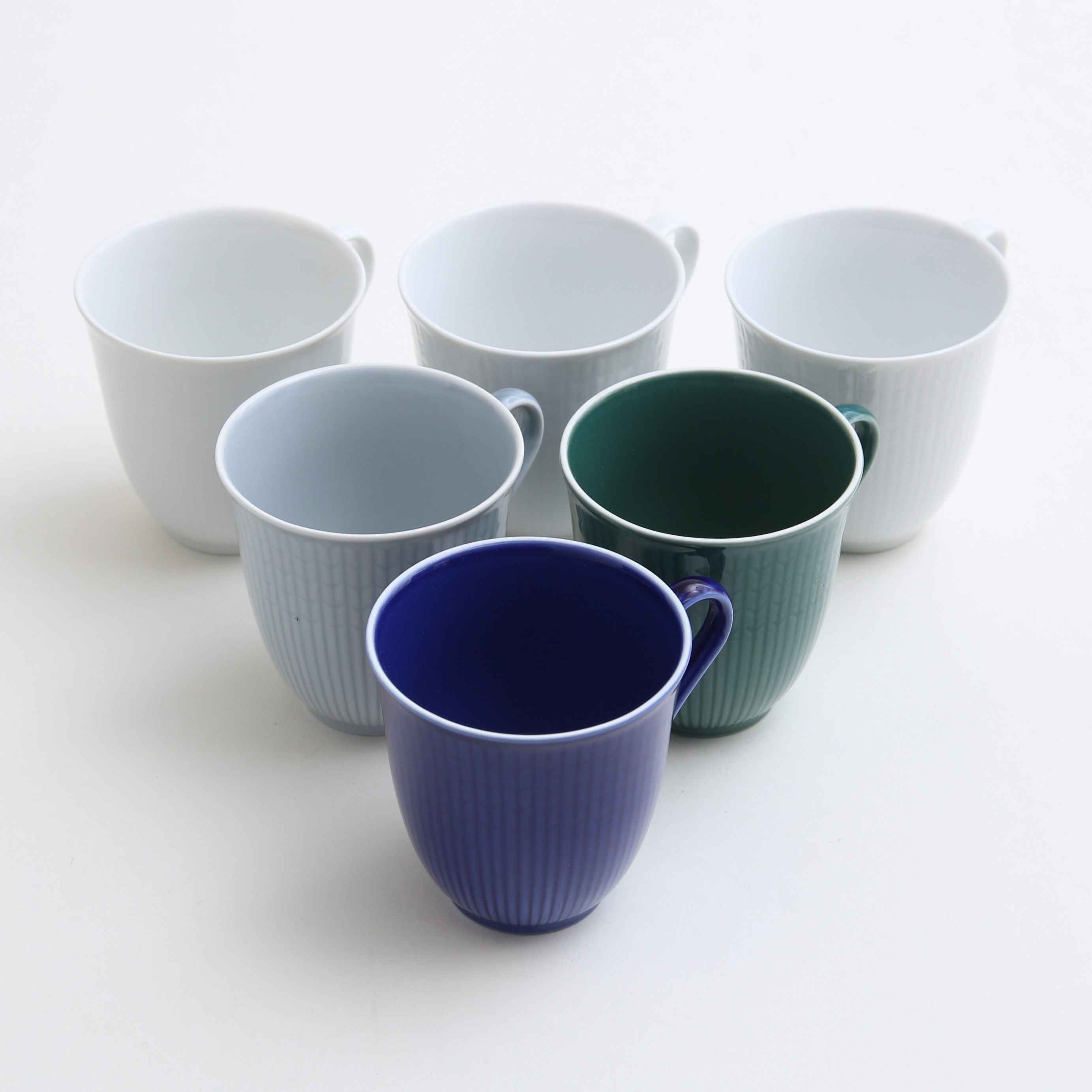 LOUISE ADELBORG. Kaffekoppar, 6 st, "Swedish Grace", Rörstrand.