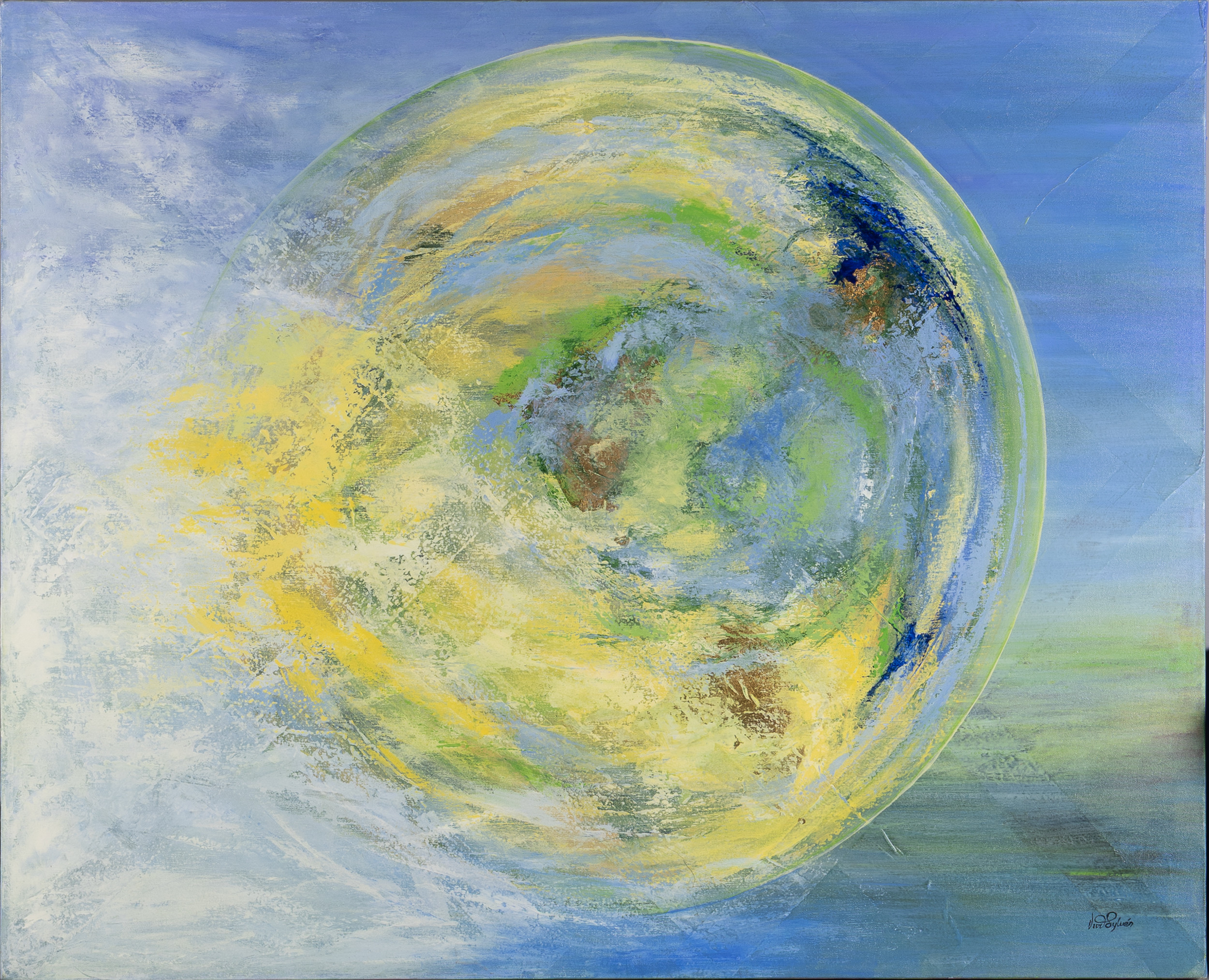 VIVI SYLVÉN. Olja på duk, signerad.