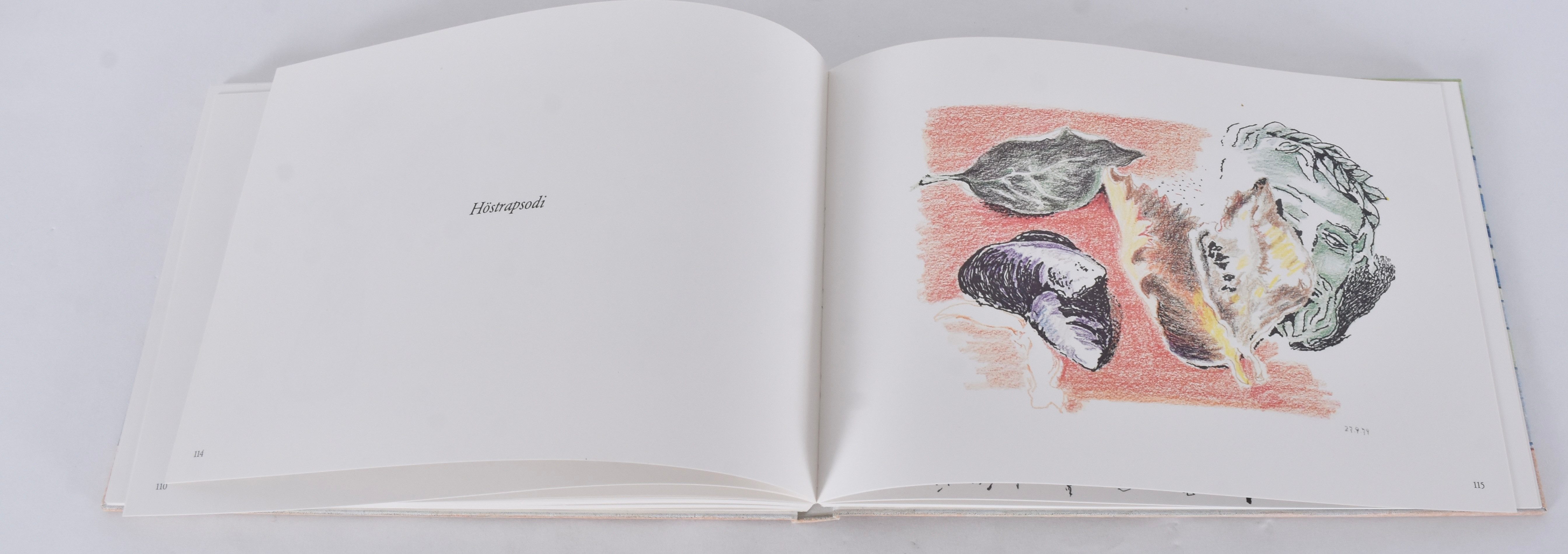 AXEL OLSON. Grafikmapp, "Ögat som vakar", 1981. Inneållande 3 st gravyrer, kassettband samt bok.
