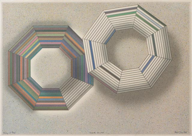 HOLGER BÄCKSTRÖM & BO LJUNGBERG (1939-2007). "Morning I" computer ink plot nr 94/275, signerad Beck & Jung och daterad 1985.