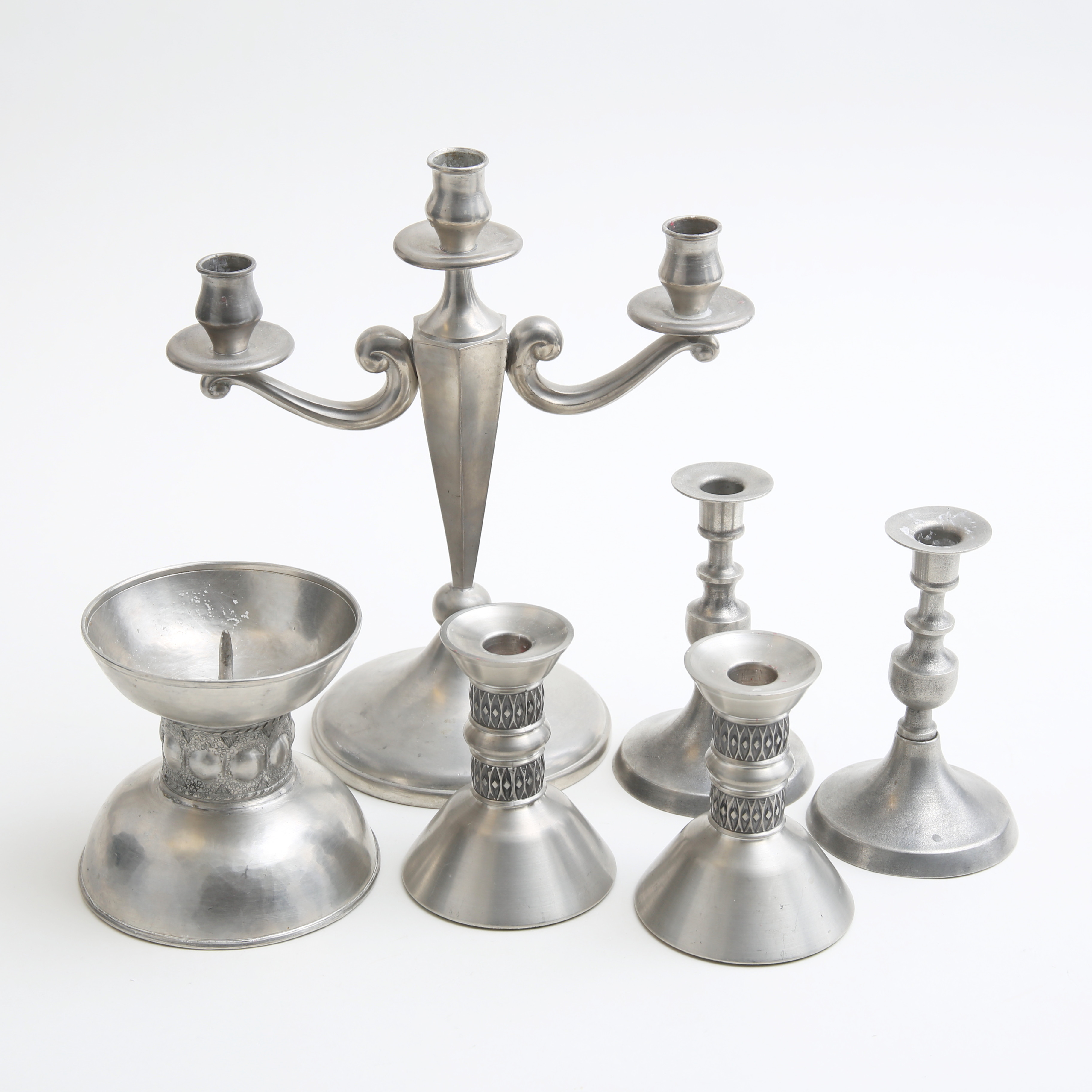 LJUSSTAKAR, 6 st, tenn, 1930-1980-tal.