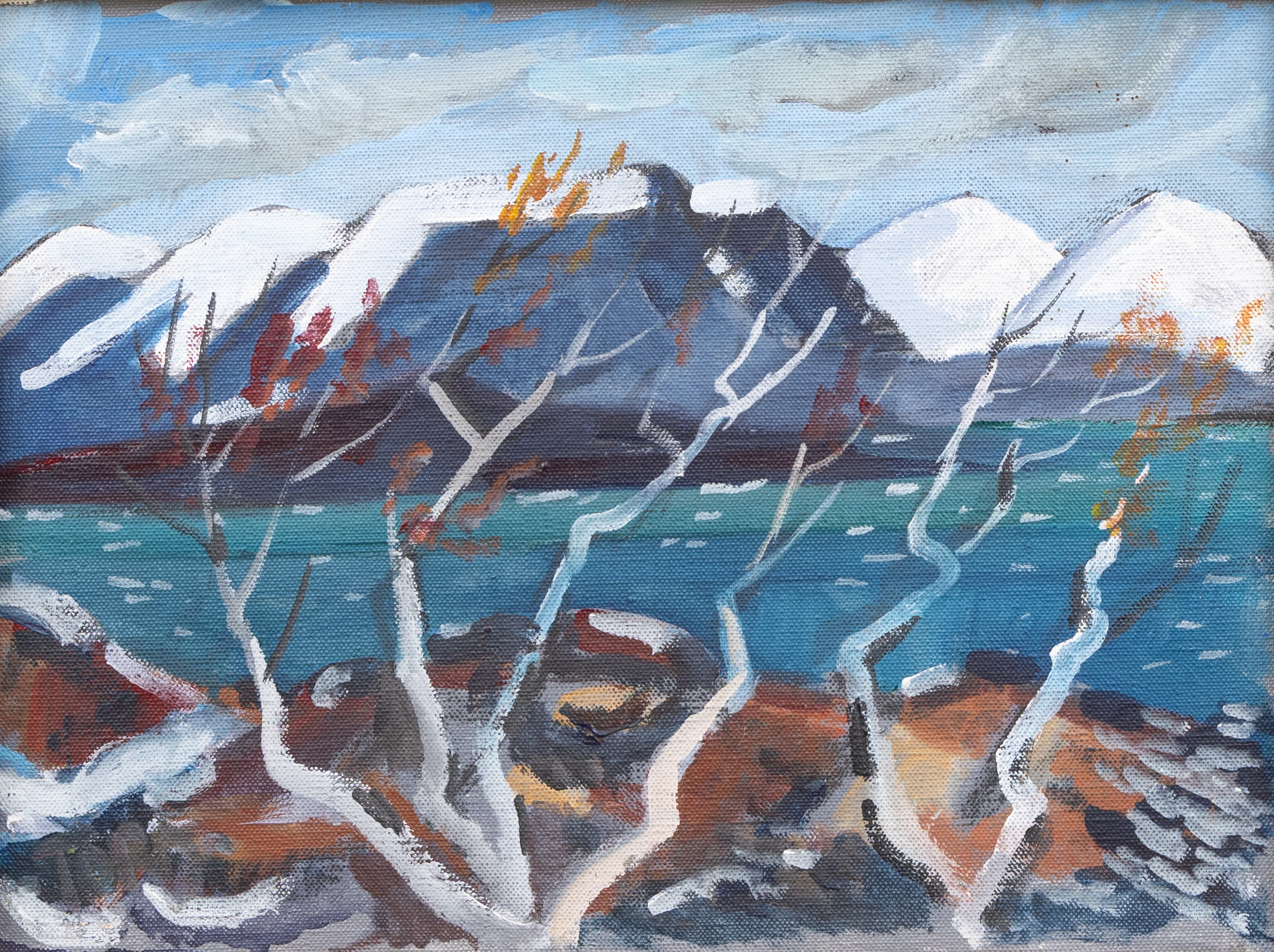 TORD LEANDER ENGSTRÖM. "Mot Torne Träsk, Björkliden", olja på duk, signerad.