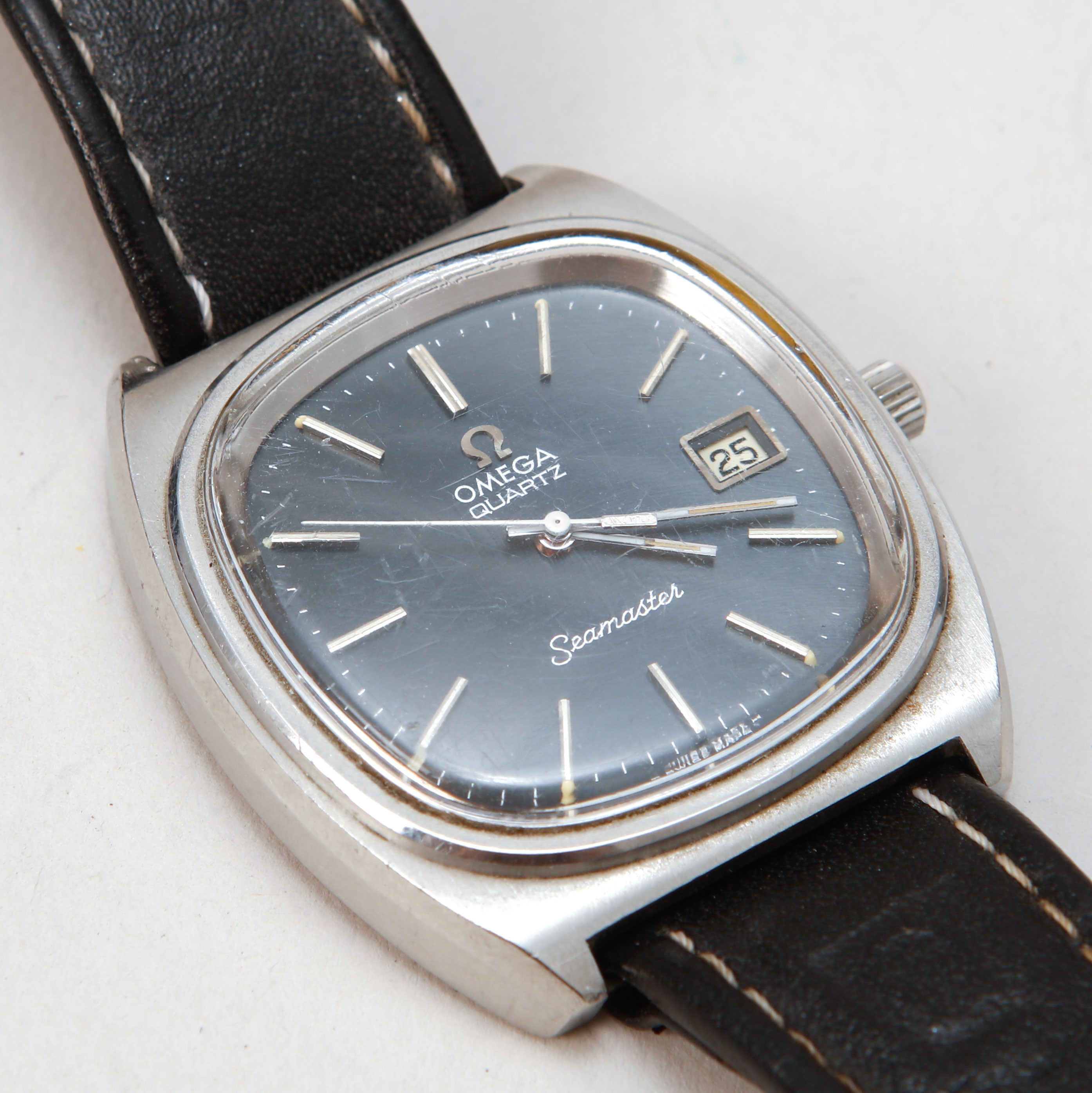 ARMBANDSUR, Omega, Seamaster, stål, quartz, ca 1976.