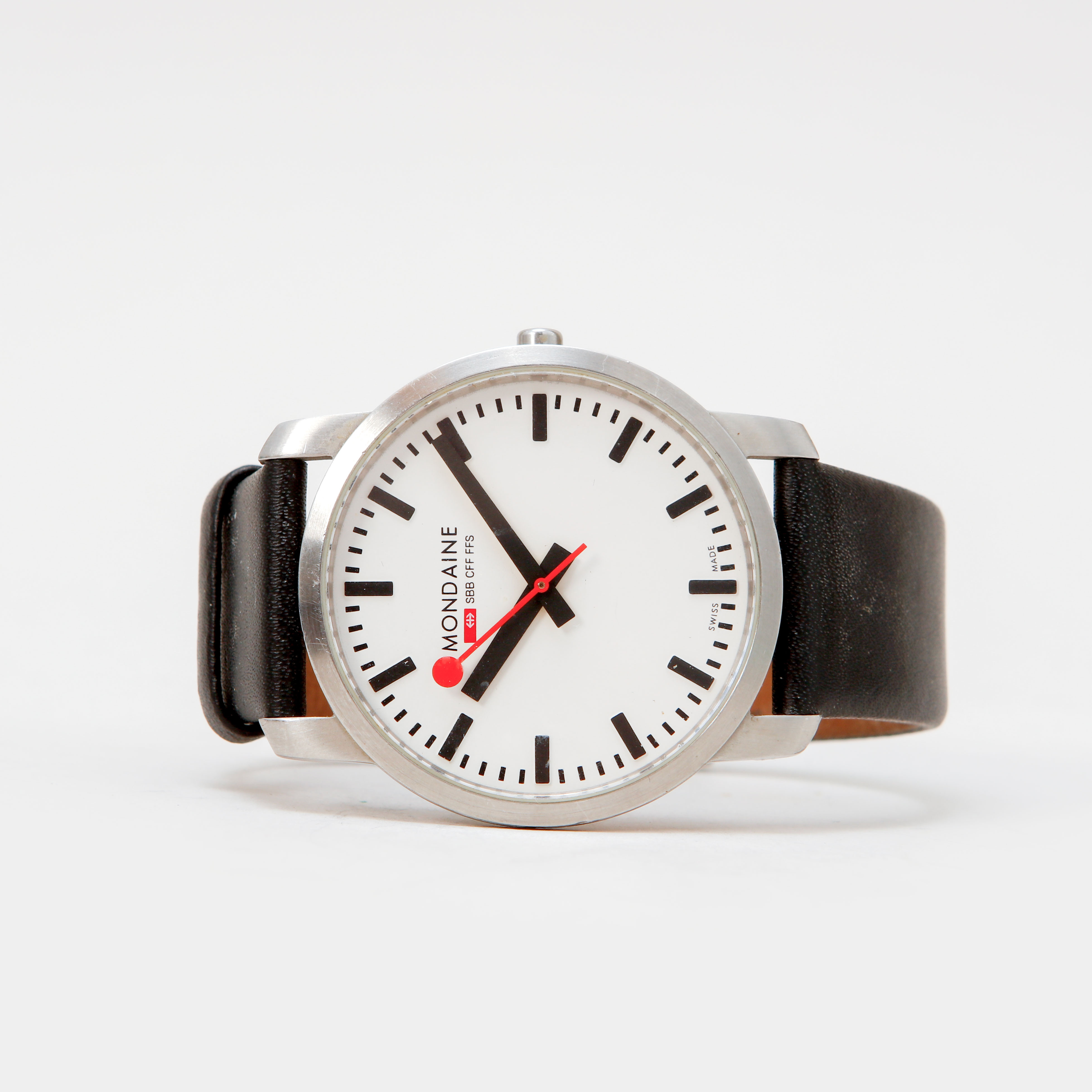 ARMBANDSUR, Mondaine, SBB CFF FFS, Railway Watch, stål, quartz.
