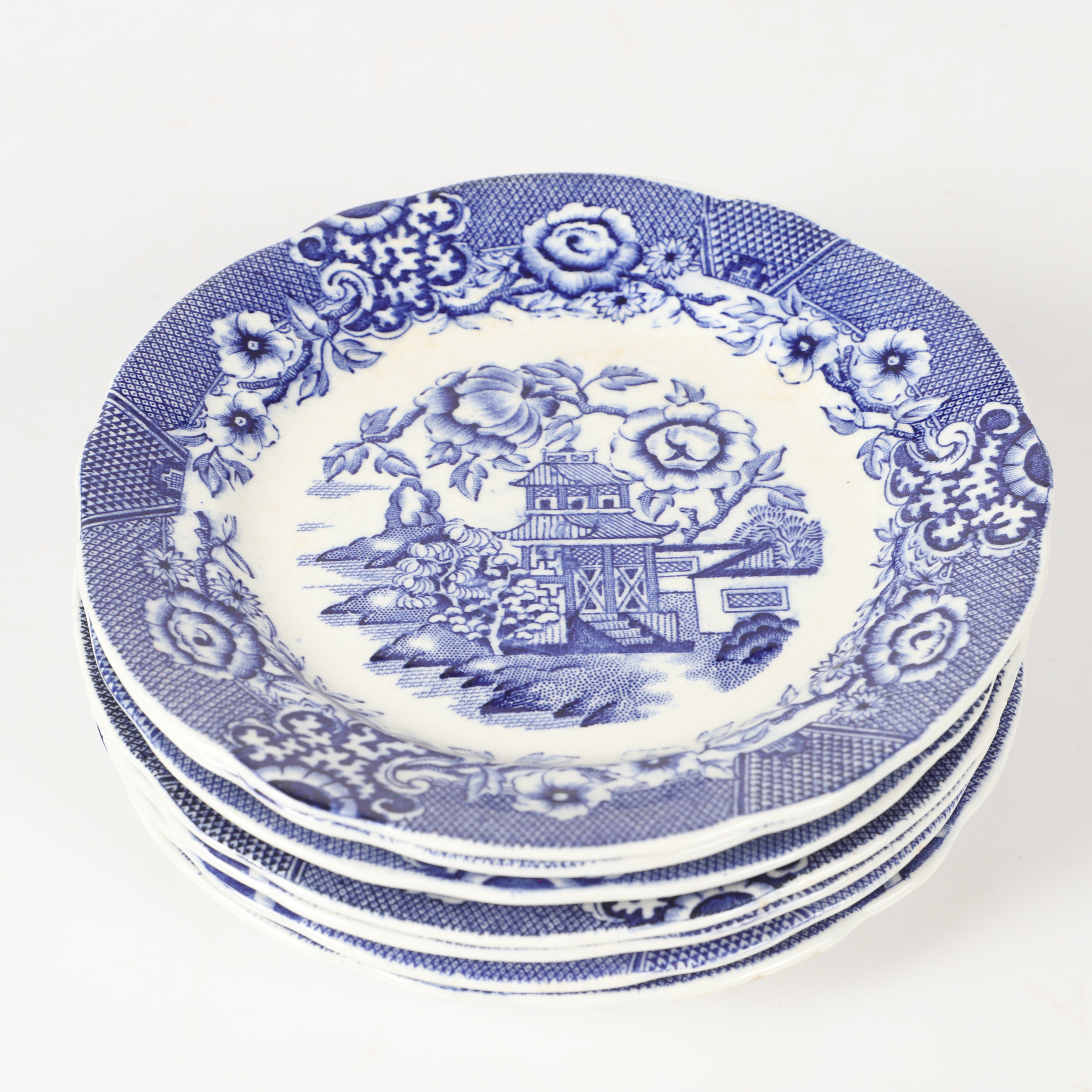 FÖRRÄTTSTALLRIKAR, 7 stycken, "Tokyo", potslin, Gefle.