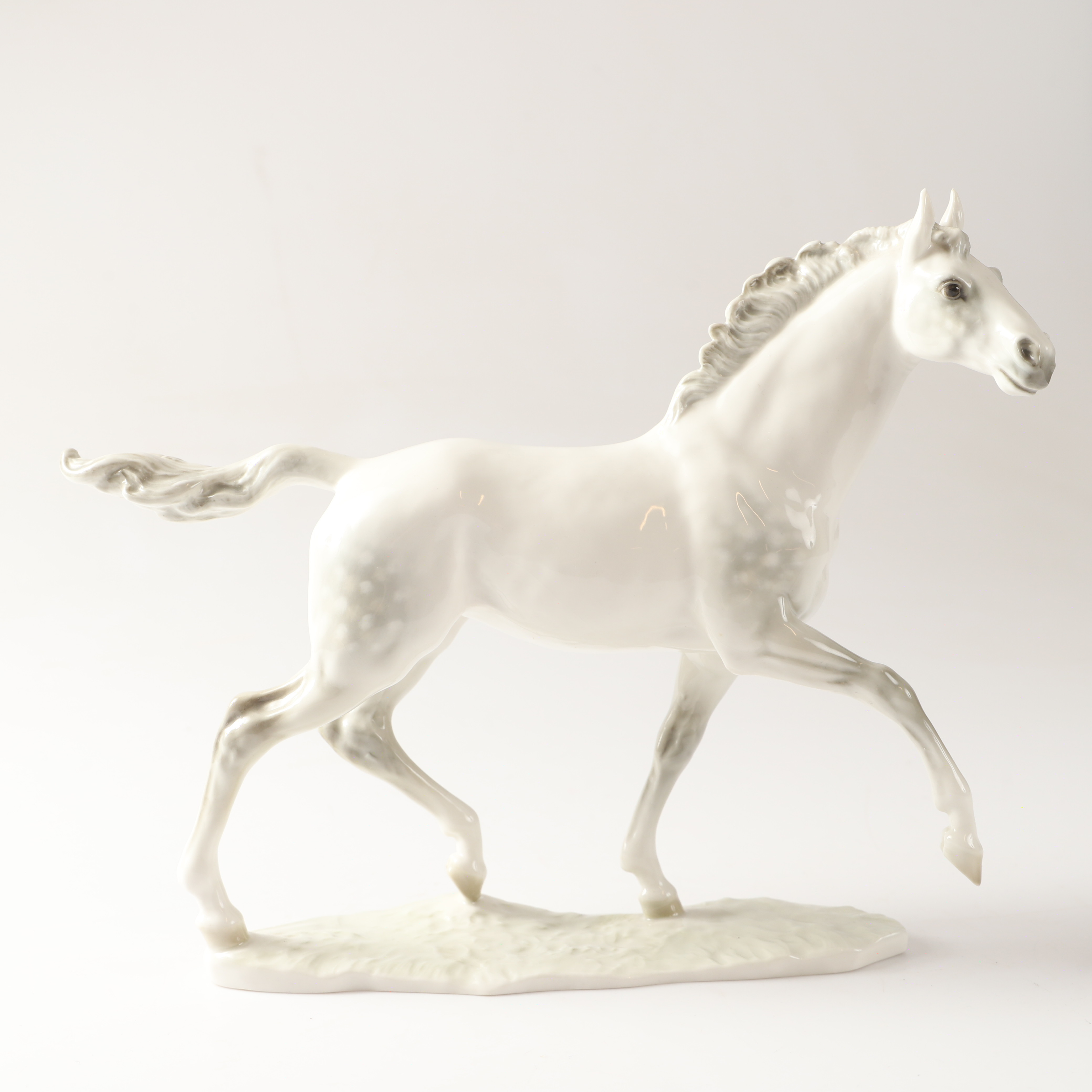 FIGURIN, häst, porslin, Hutschenreuther, Tyskland.