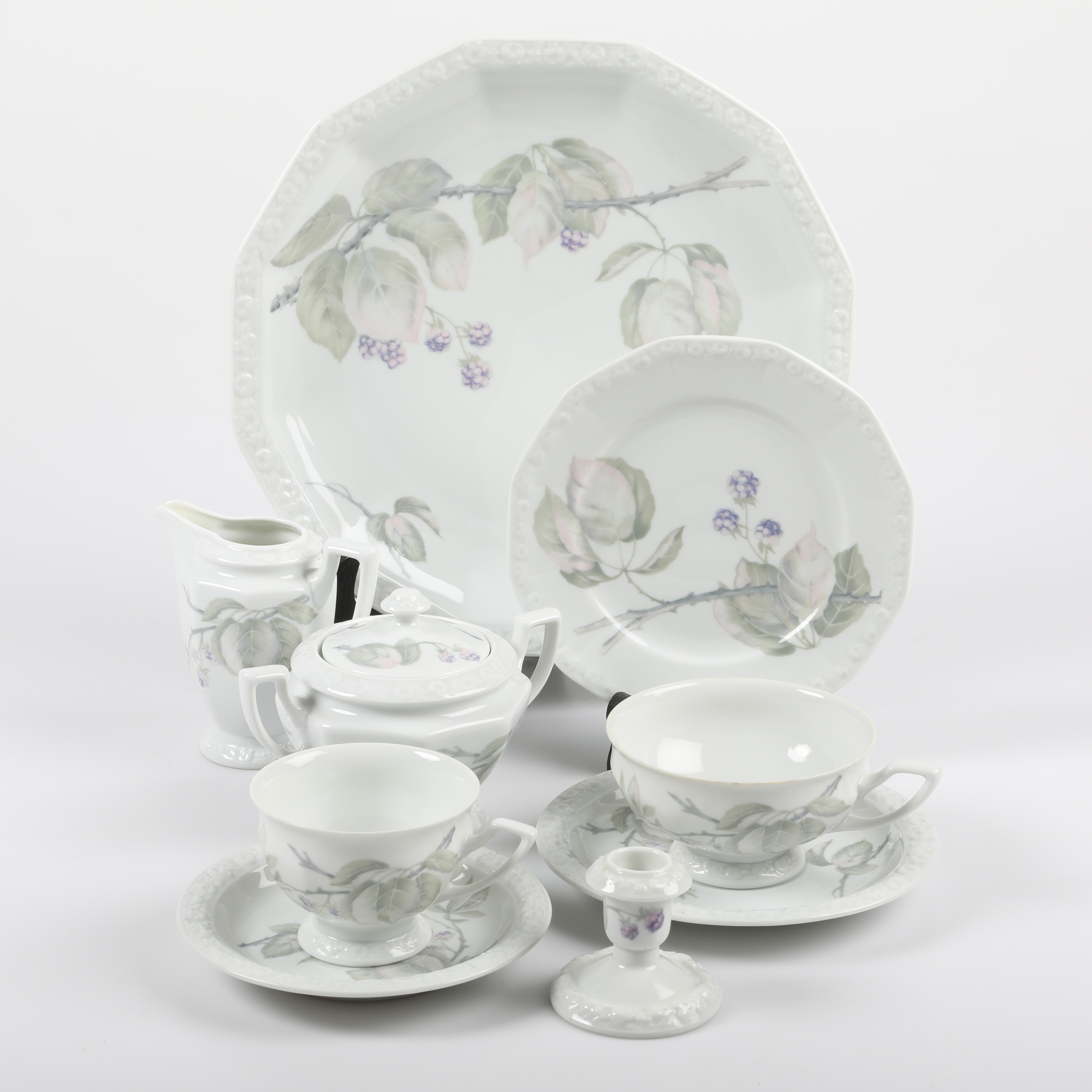 KAFFESERVIS, 50 delar, "Maria Björnbär", porslin, Rosenthal.