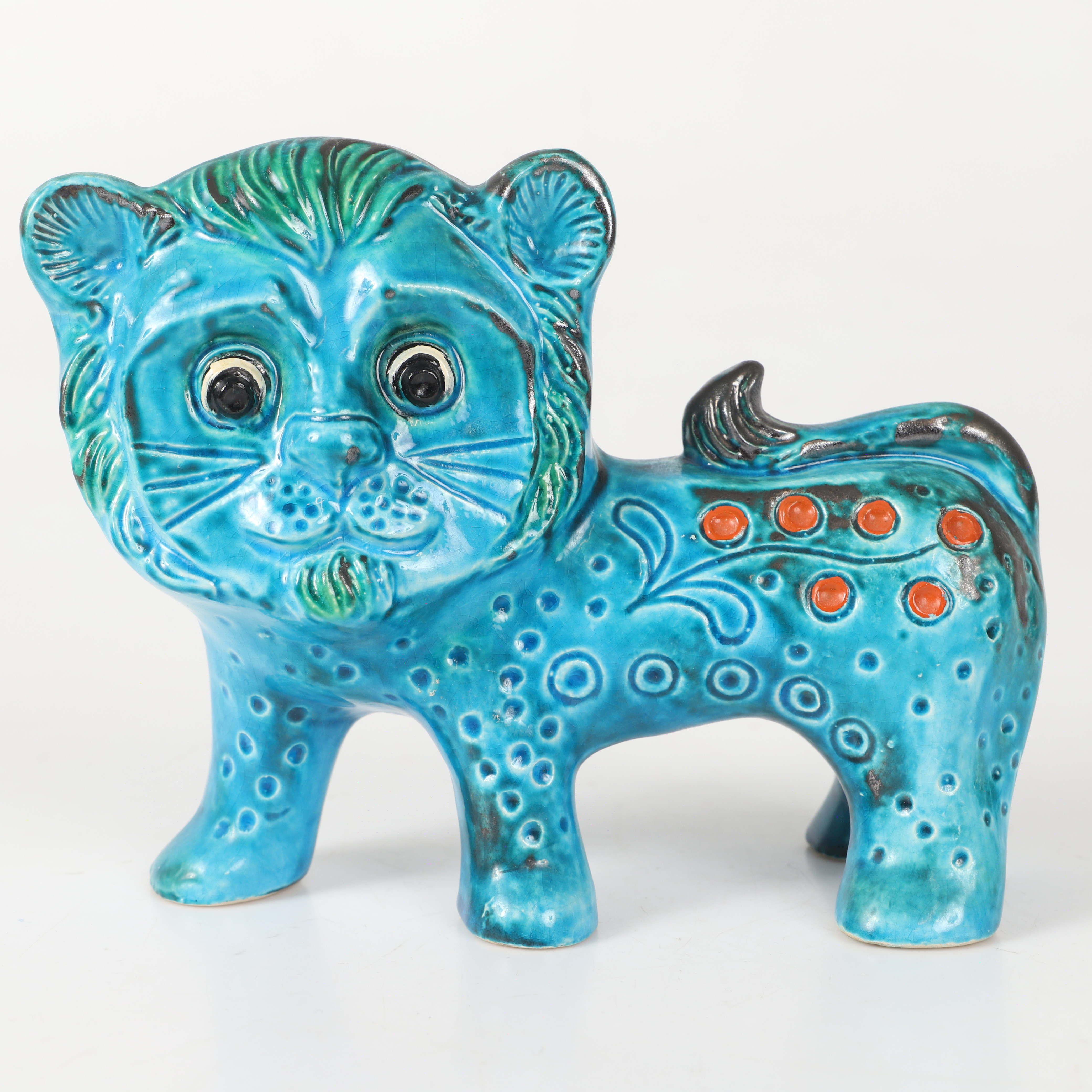 FIGURIN, glaserad keramik, 1960/70-tal.