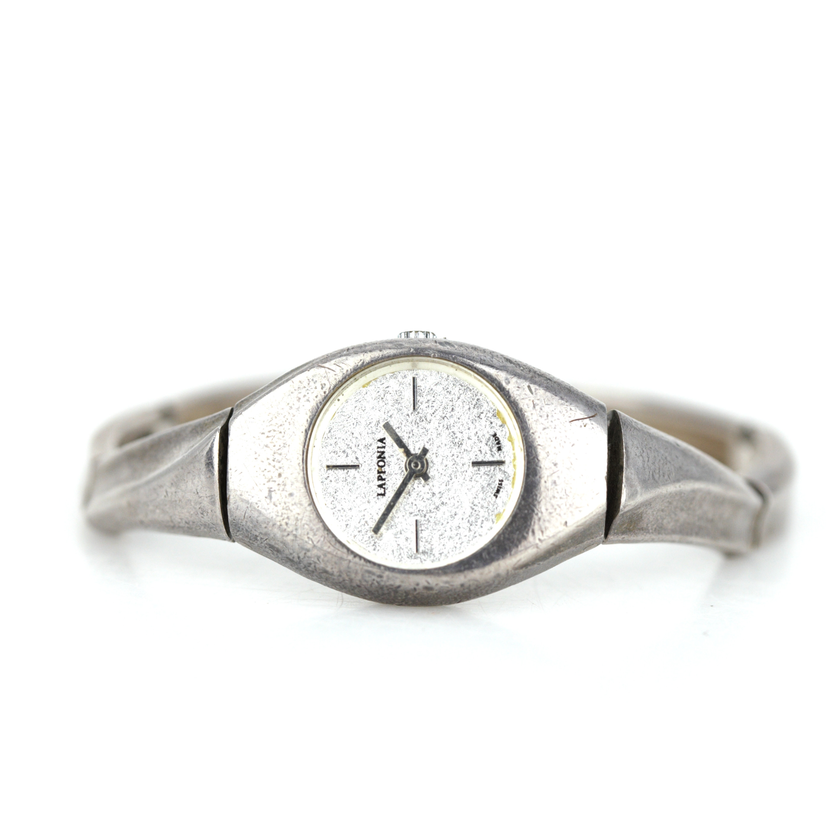 BJÖRN WECKSTRÖM. Armbandsur, "Kitty Hawk", sterlingsilver, quartz, Lapponia, Finland 1981.