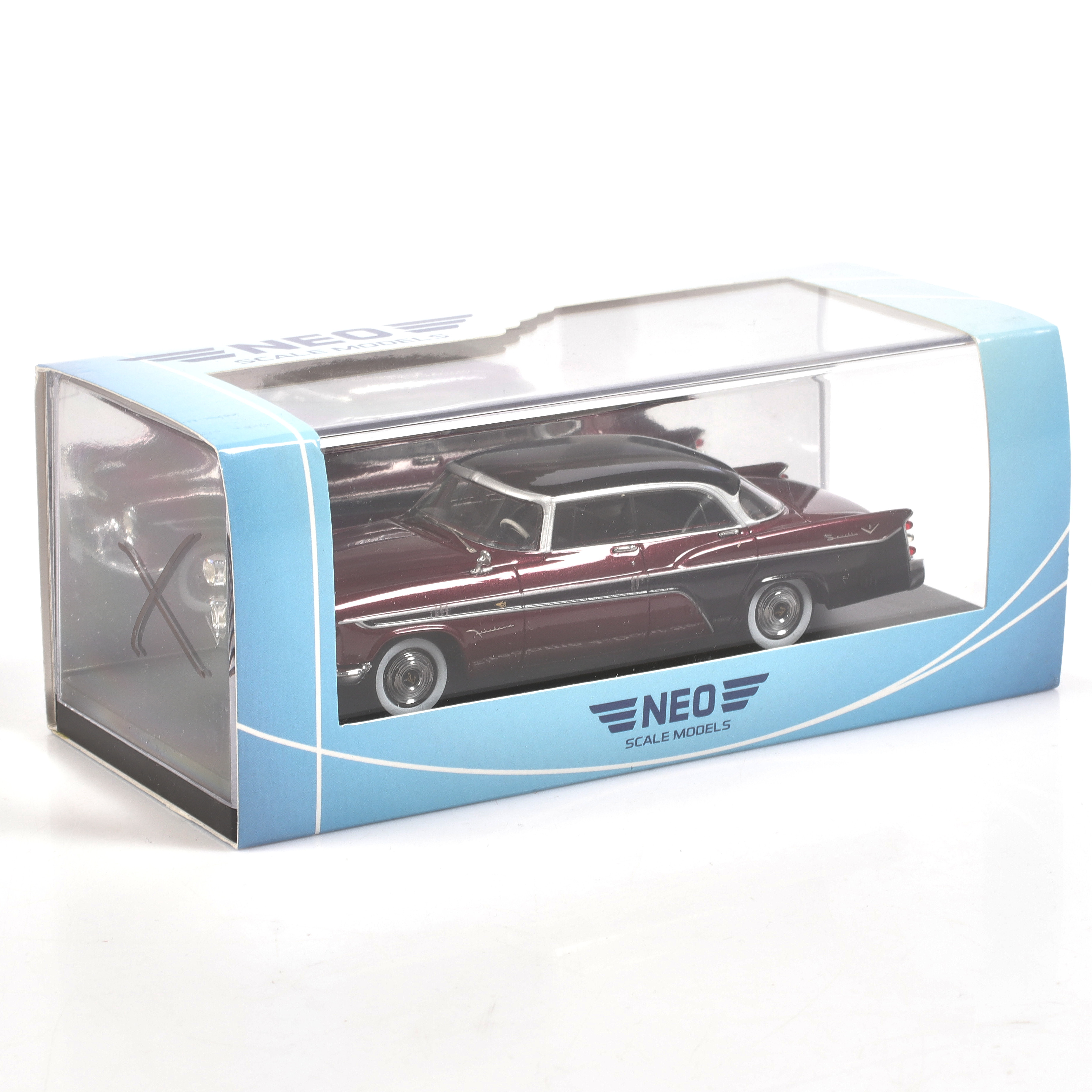 MODELLBIL, metall/resin, DeSoto Firedome, 4 Door Seville, 1956, NEO Models, skala 1:43.