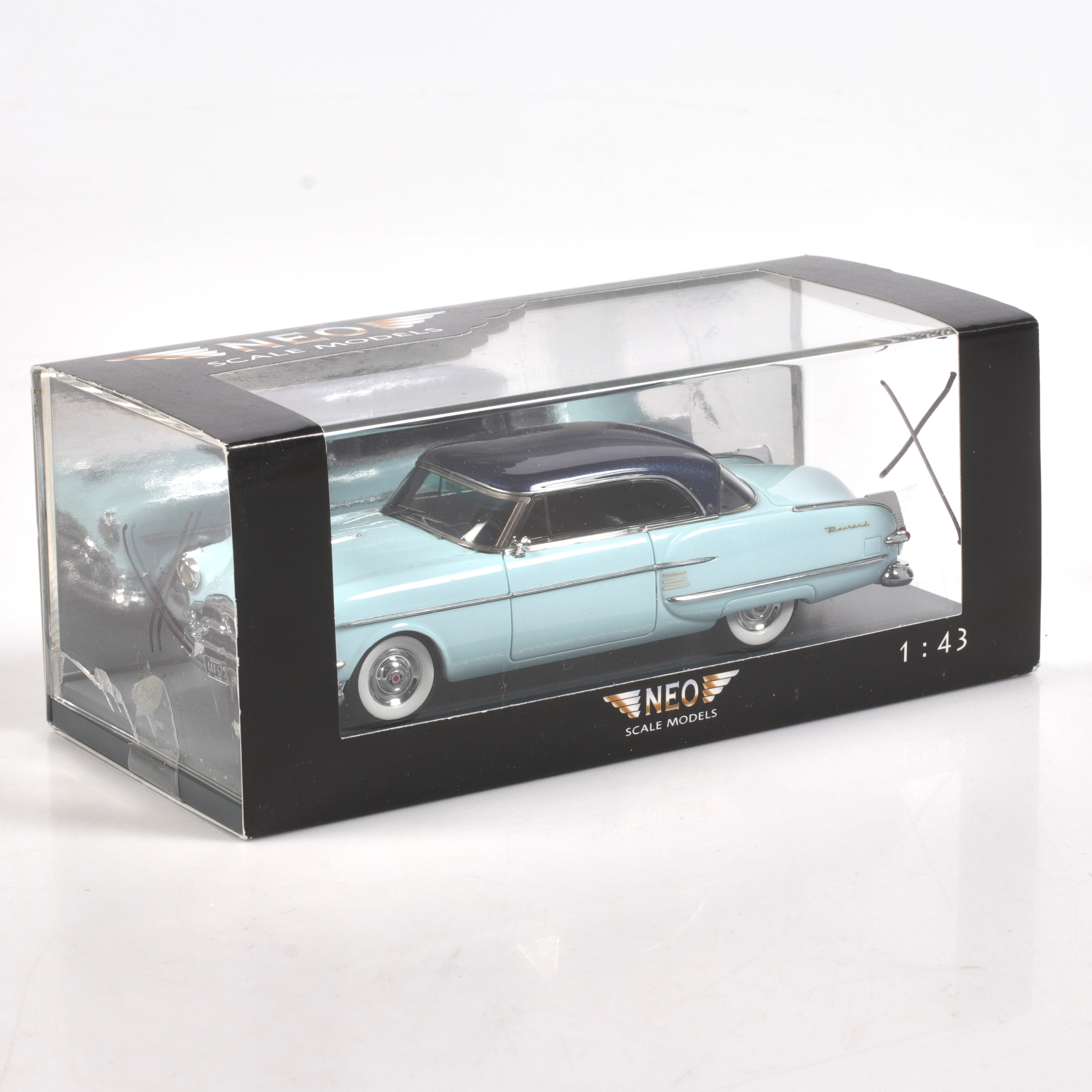 MODELLBIL, metall/resin, Packard Pacific HT Coupé, NEO Models, skala 1:43.