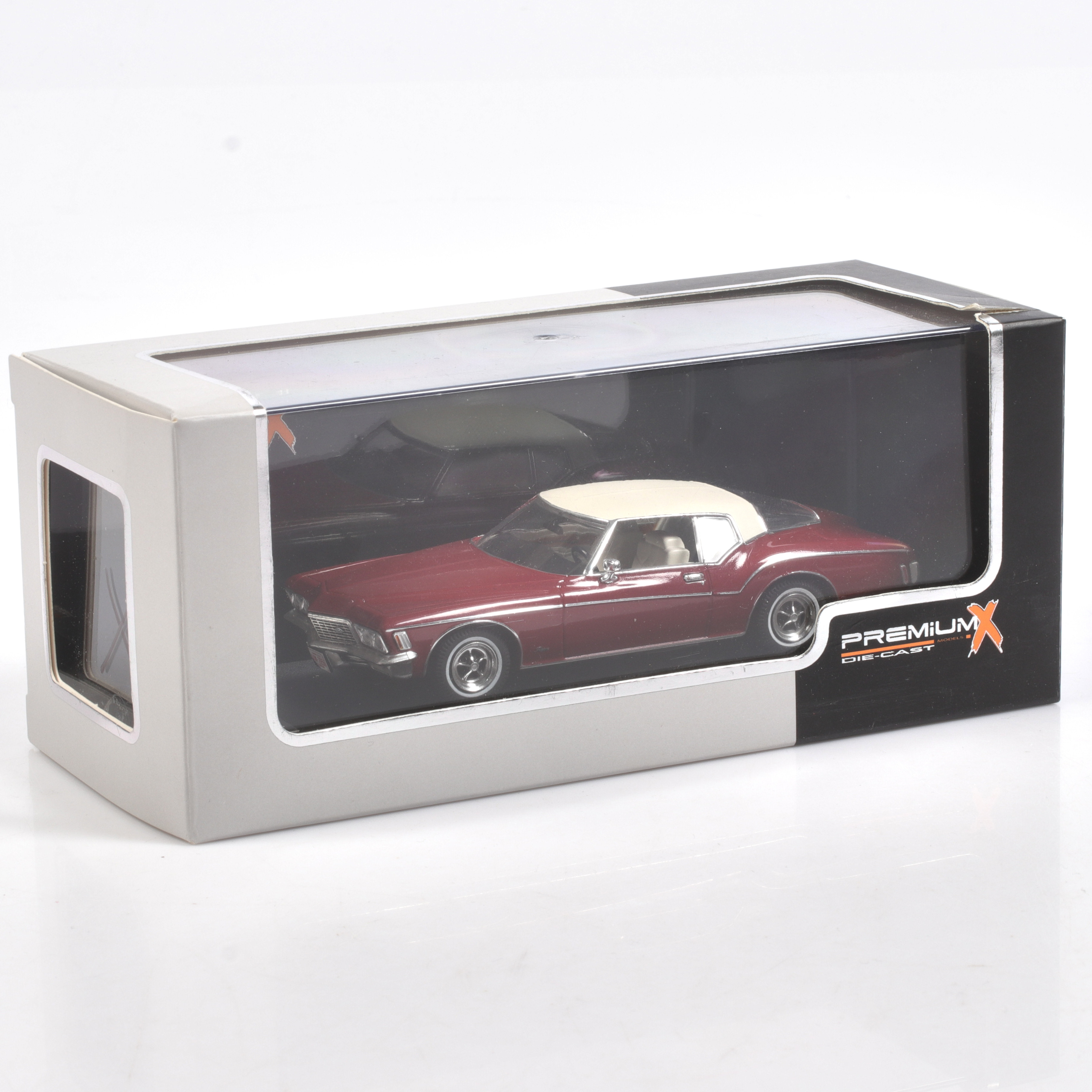 MODELLBIL, metall/resin, Buick Riviera Coupé, 1972, PremiumX, skala 1:43.
