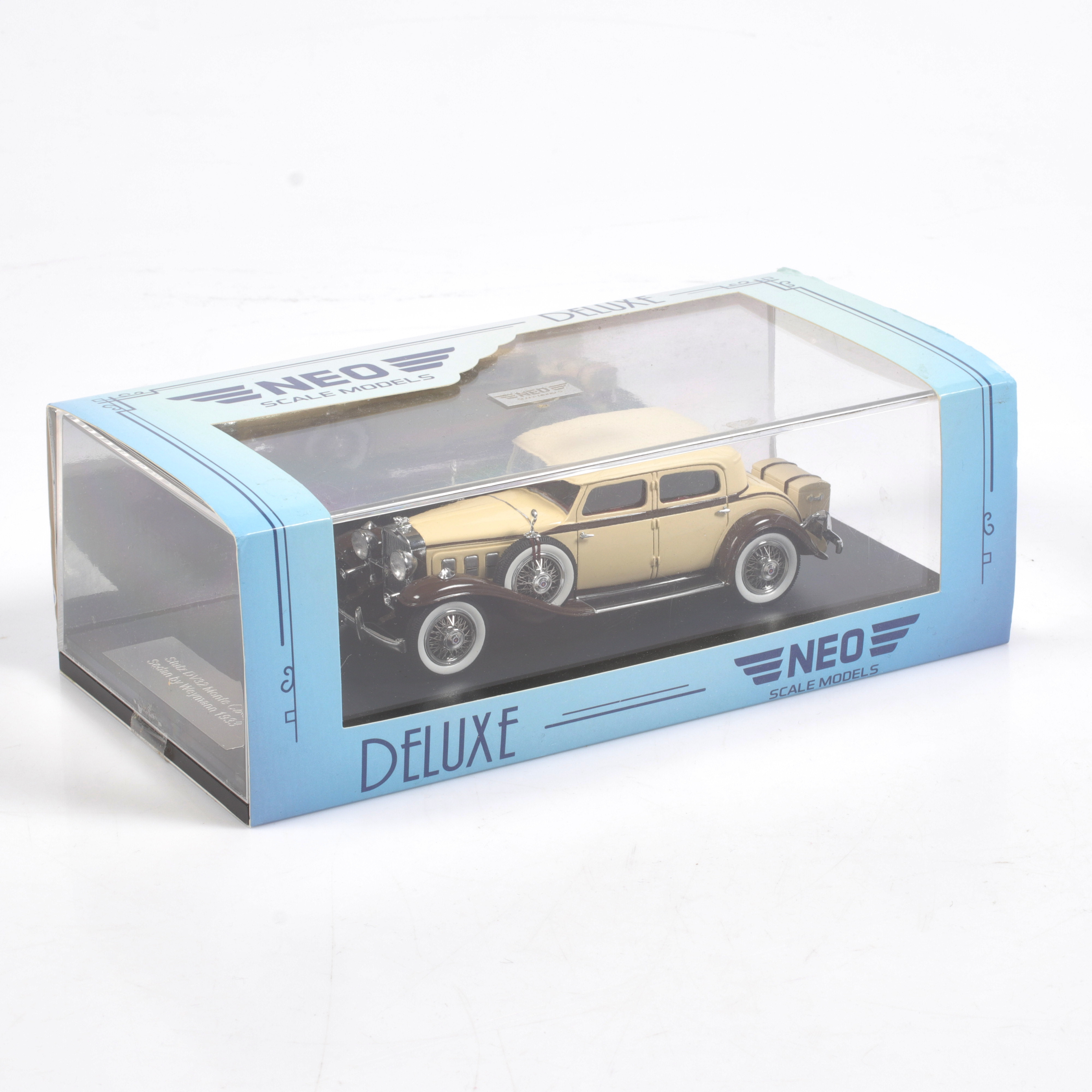 MODELLBIL, metall/resin, Stutz DV-32, Monte Carlo Sedan Weymann, 1933, NEO Models, skala 1:43.