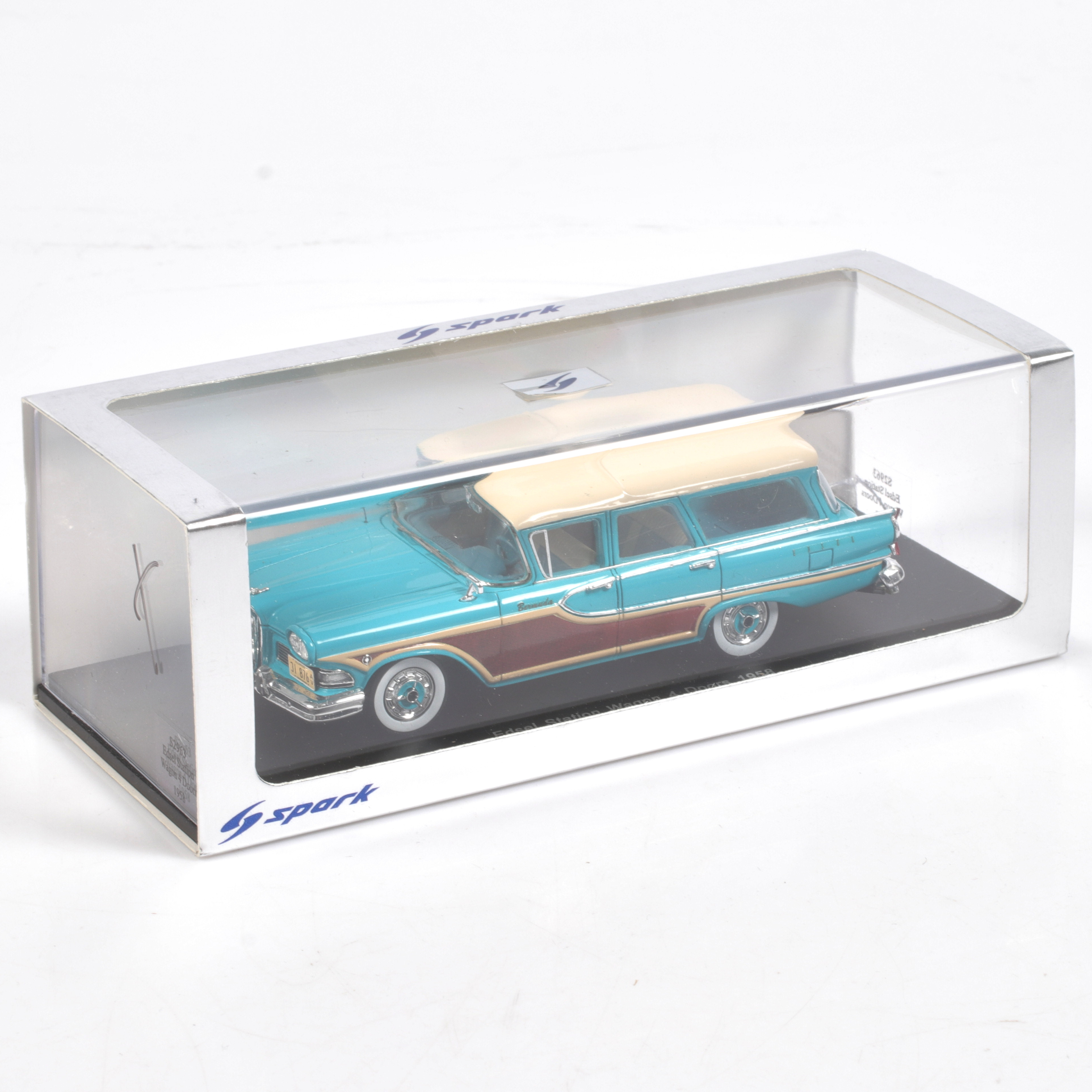 MODELLBIL, metall/resin, Edsel Station Wagon, 4 Door, 1958, Spark Models, skala 1:43.