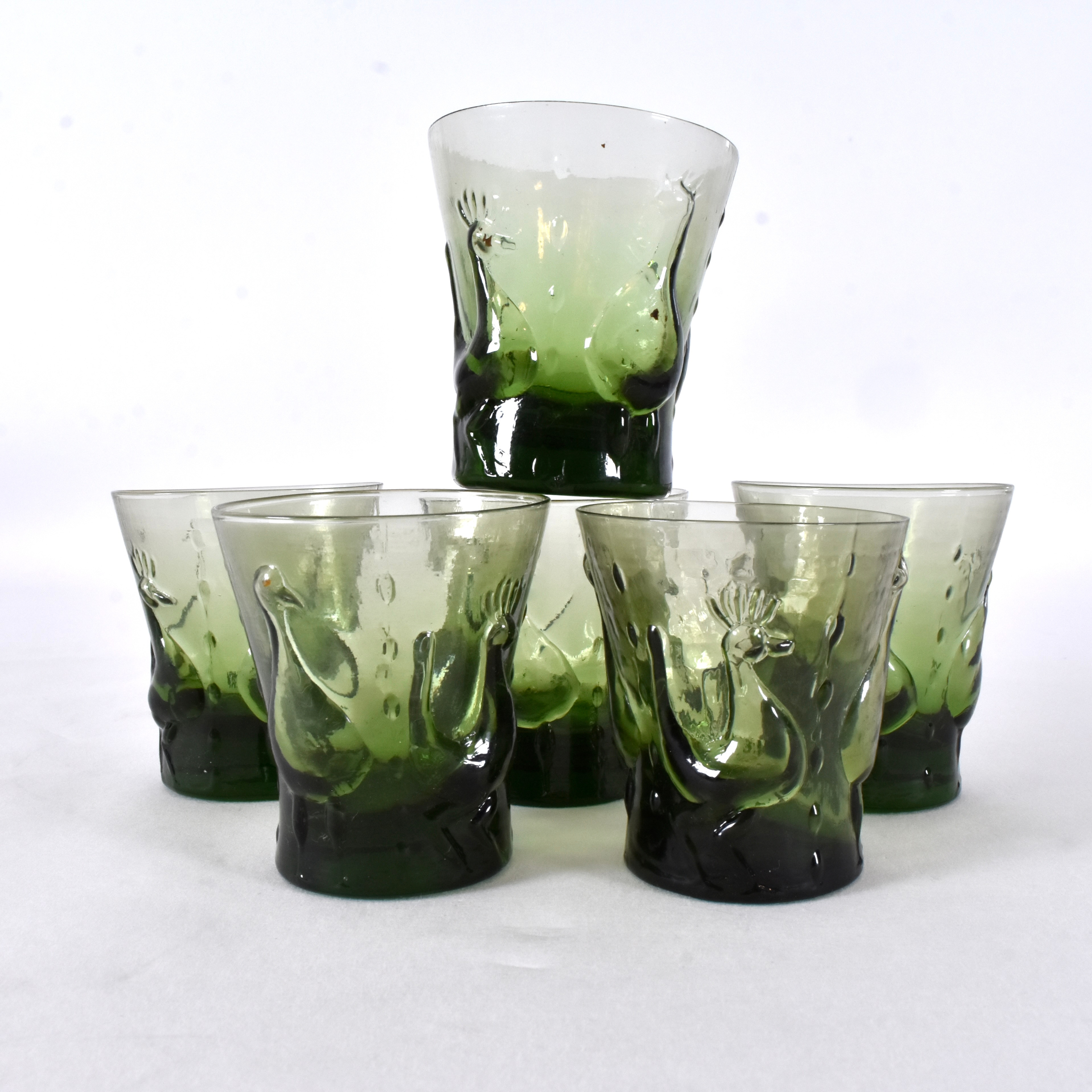 ERIK HÖGLUND. Snapsglas, 6-stycken, Boda.