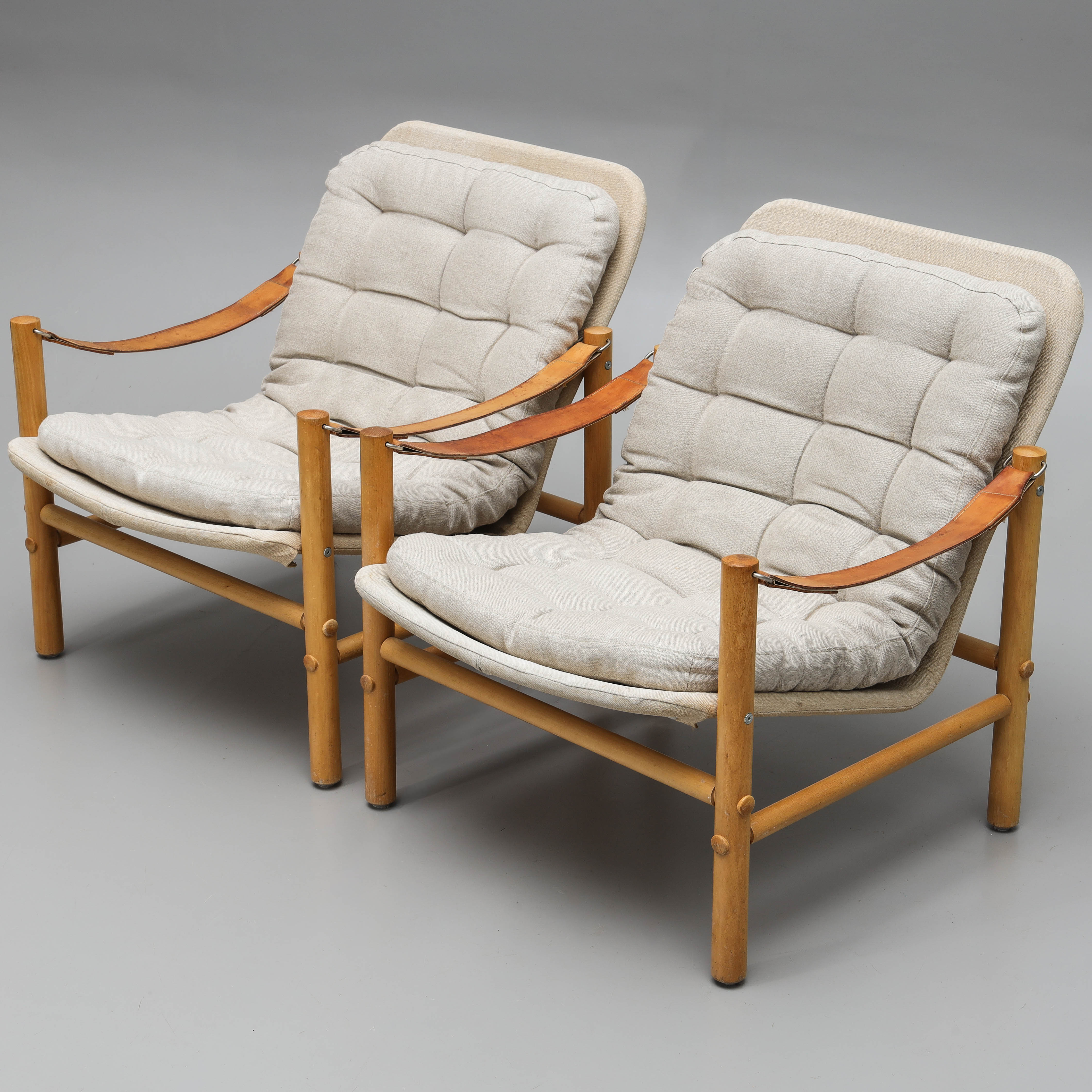 BROR BOIJE. Fåtöljer, ett par, "Junker", Dux, 1970-tal.