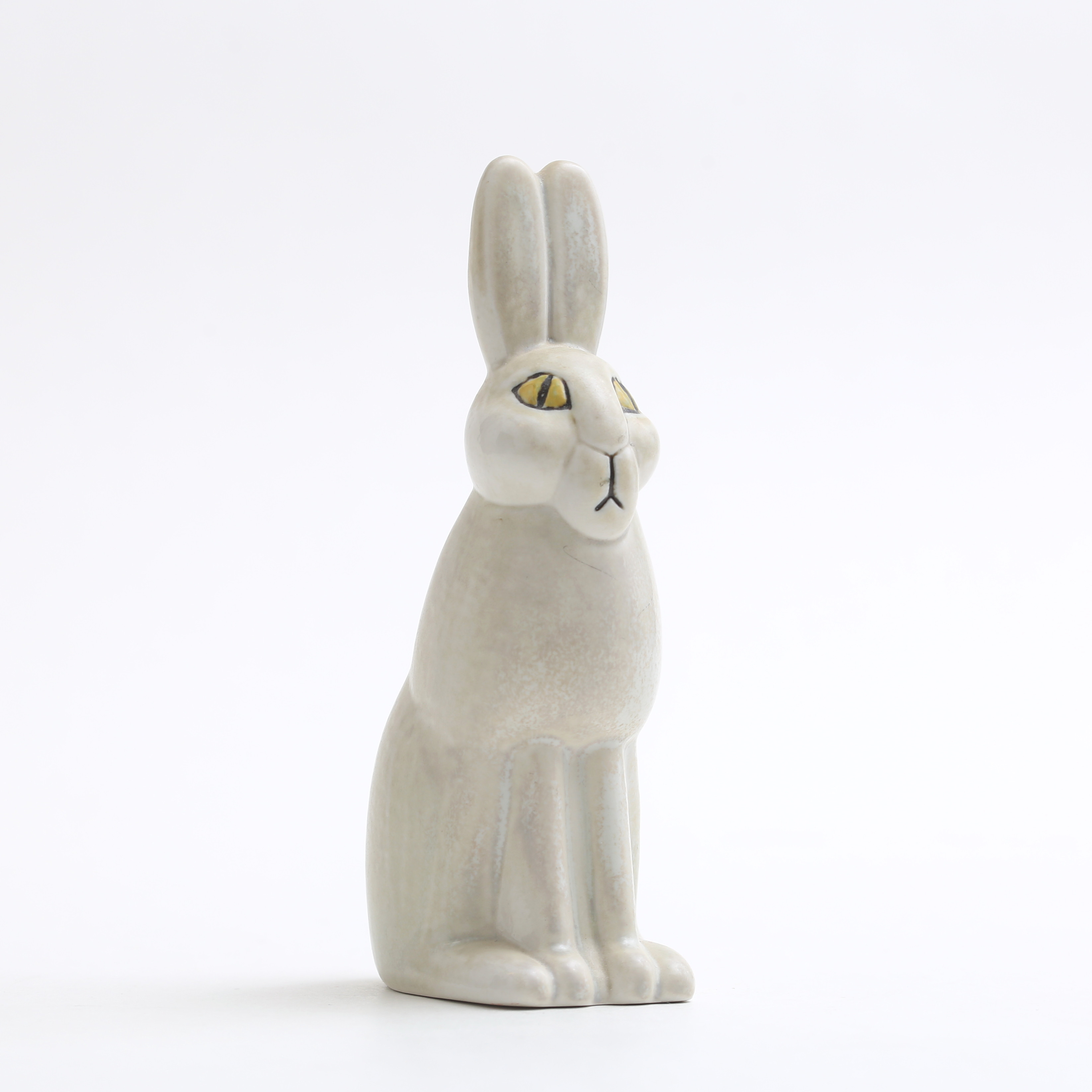 LISA LARSON. "Fjällhare" ur serien "Skansen", stengods, Gustavsberg.