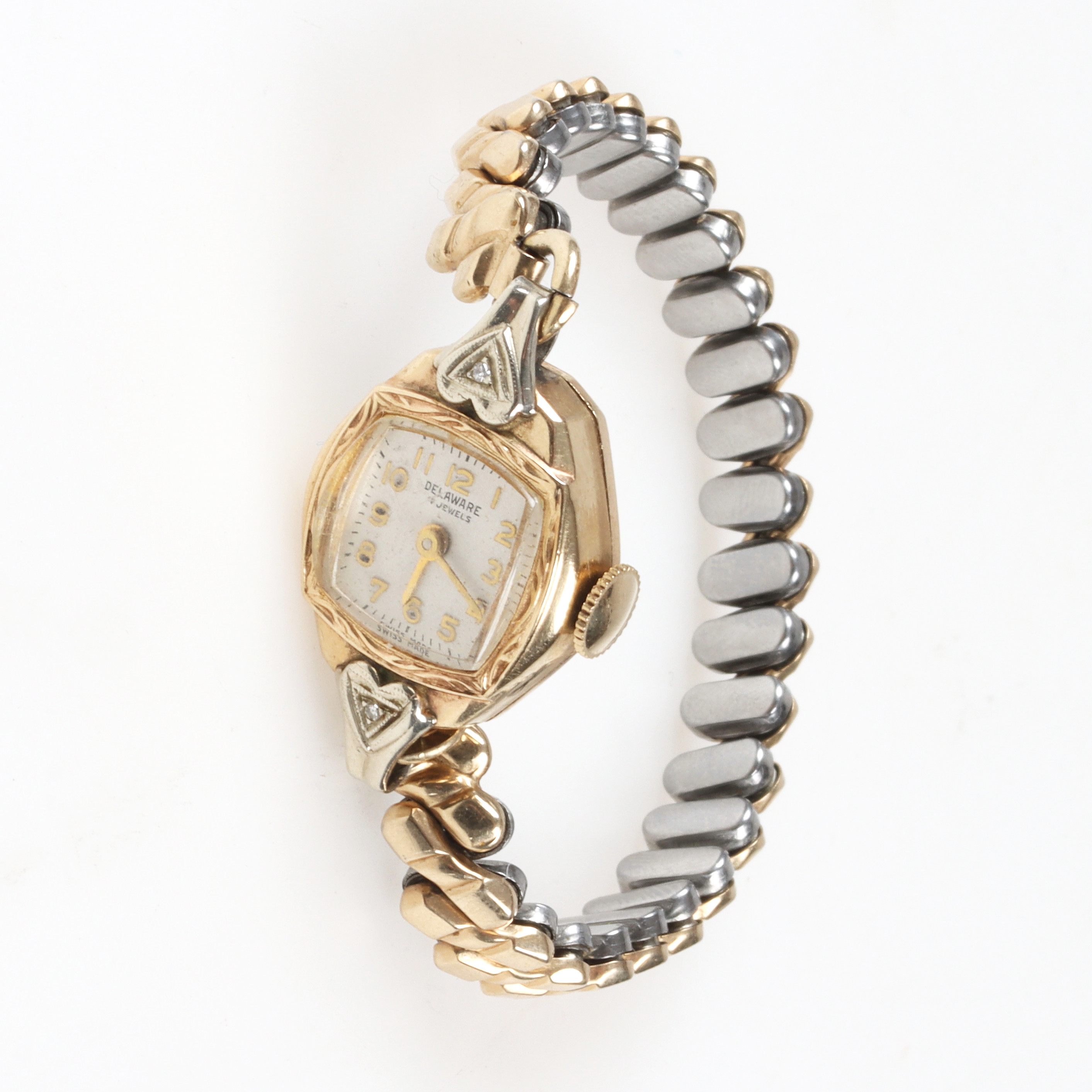 DAMARMBANDSUR, manuellt uppdrag, boett i 14k guld, Delaware.