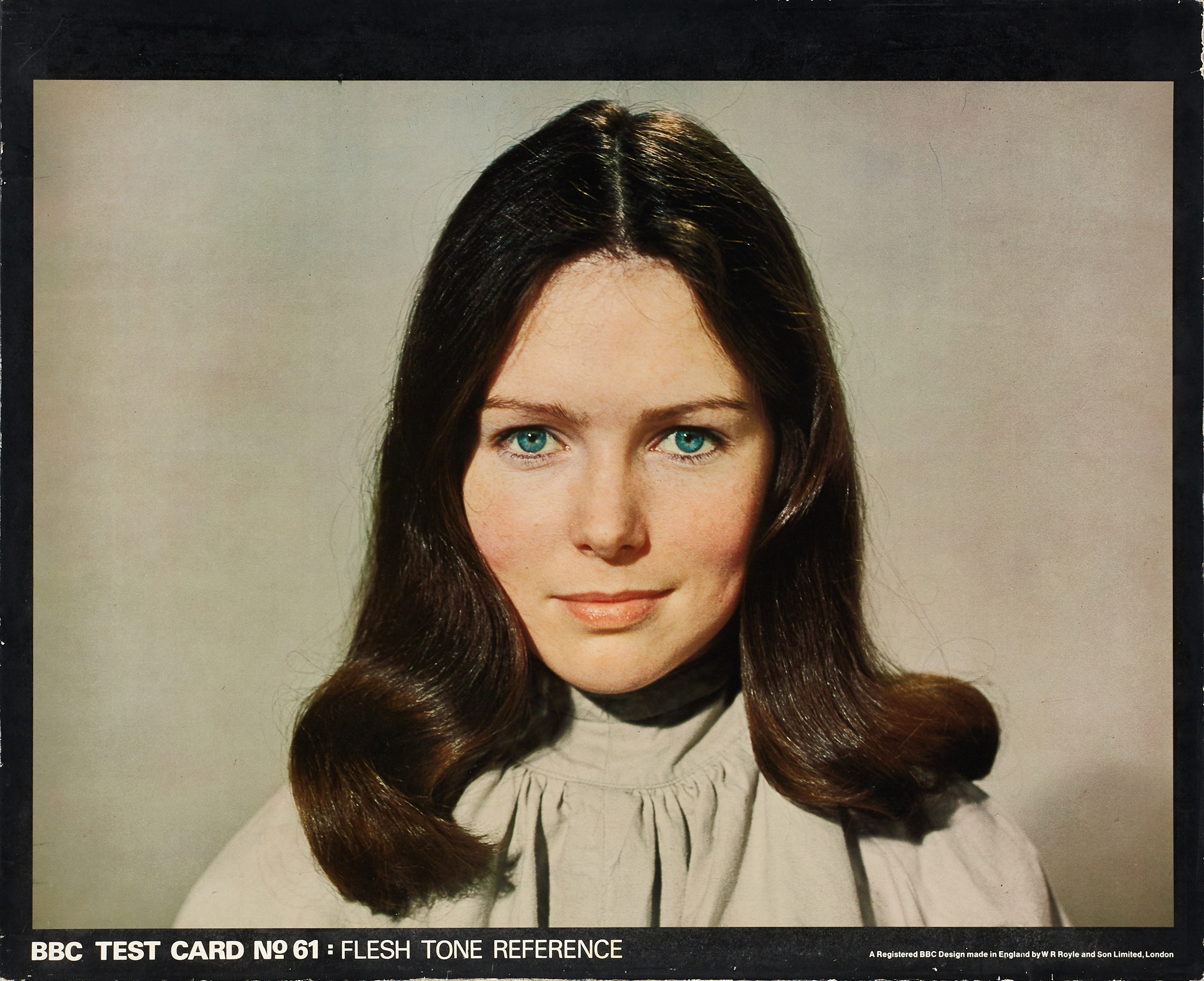 TESTBILD, "BBC Test Card No. 61 : Flesh tone reference", W R Royle and Son Limited, London, Juni 1977.