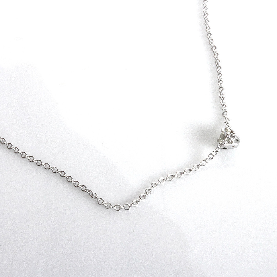 DIAMANTCOLLIER, 0,09ct, vitguld 18K.