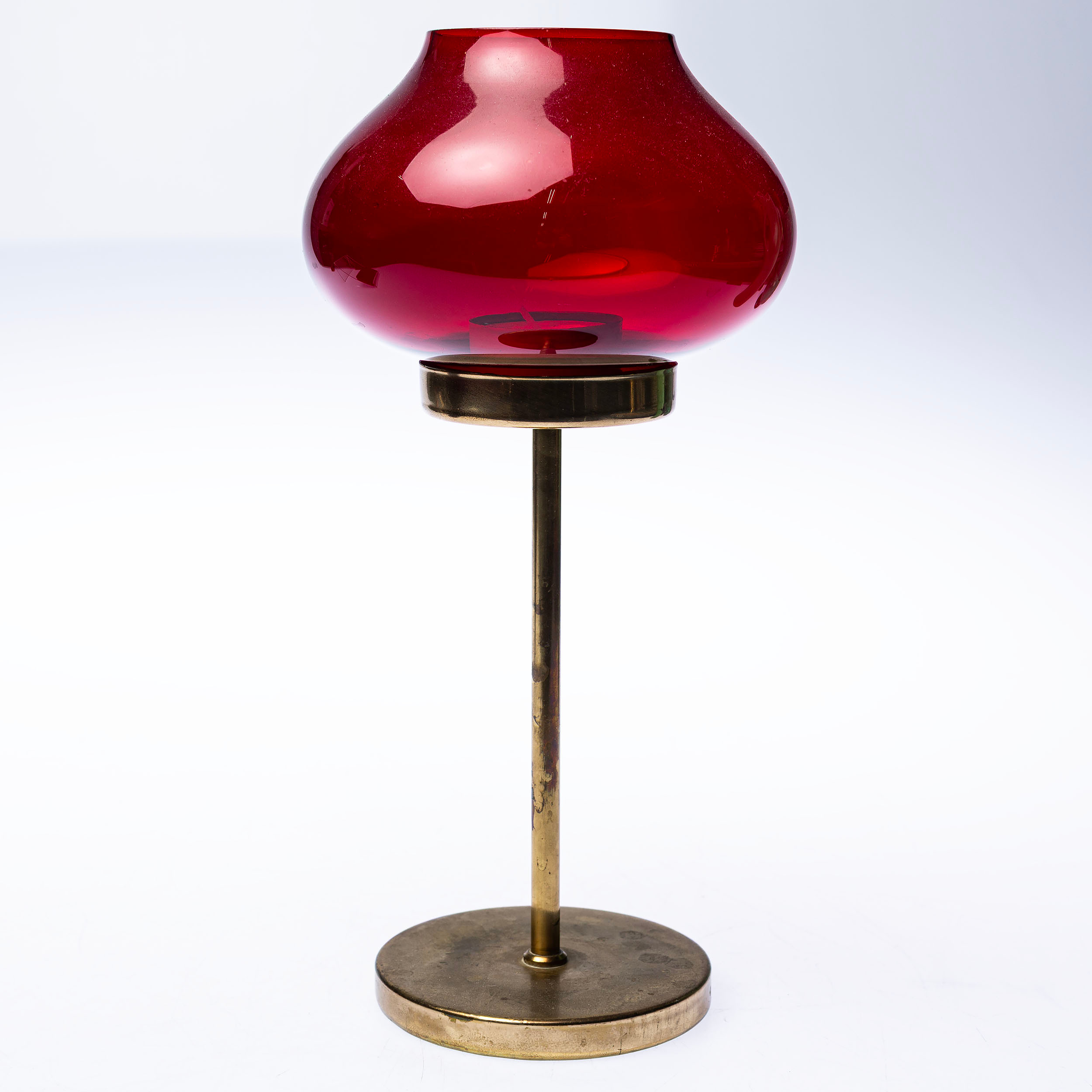 LJUSLYKTA, mässing/glas, troligen Hans Agne Jakobsson.