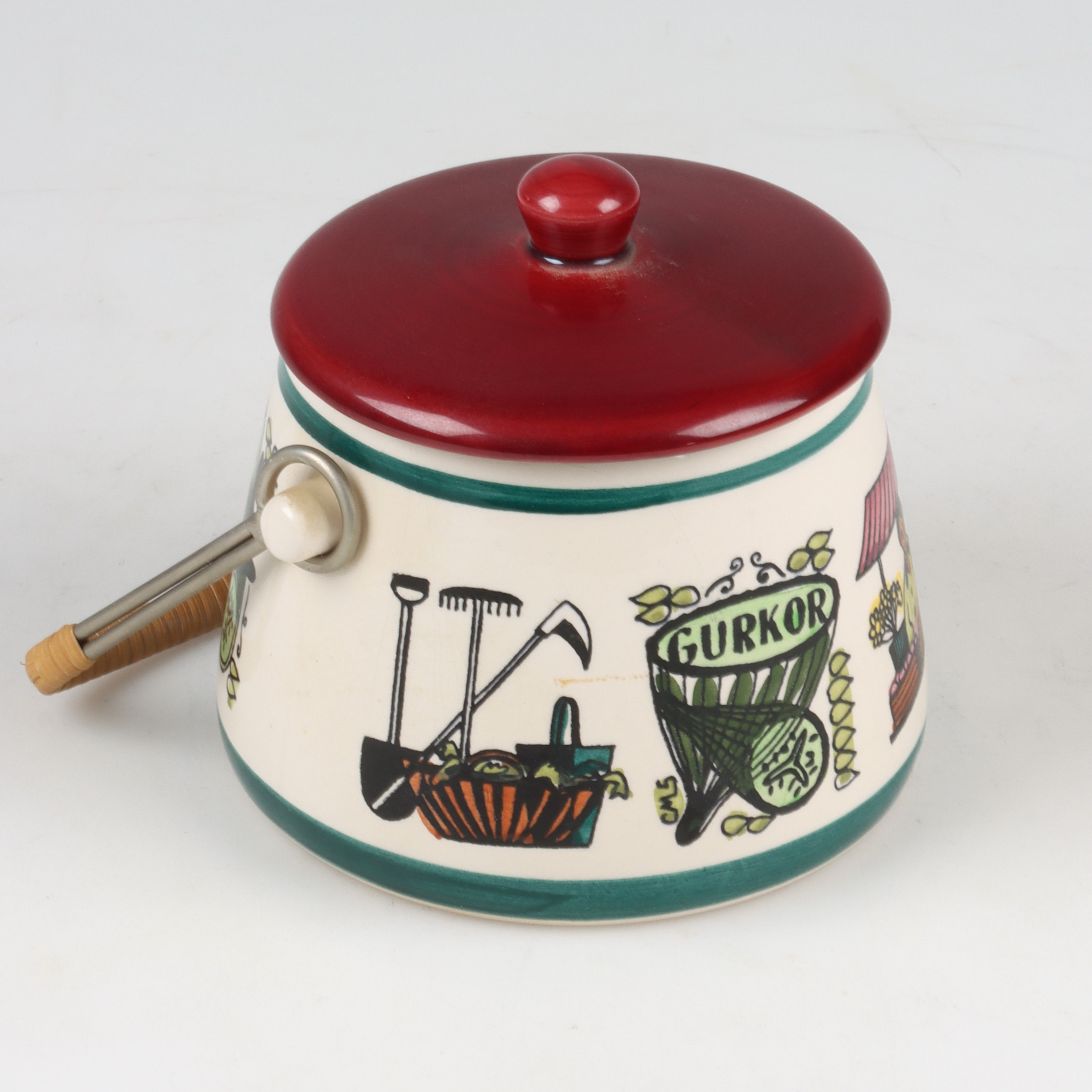 GEORG WIDE. Gurkburk, porslin, Deco, Hälsingborg.