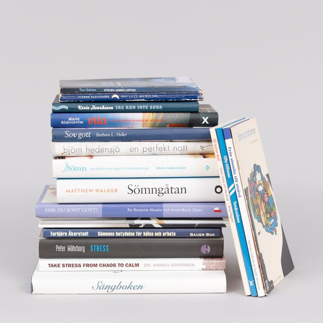 BÖCKER, 20 st, omhandlar sömn och sömnens betydelse.