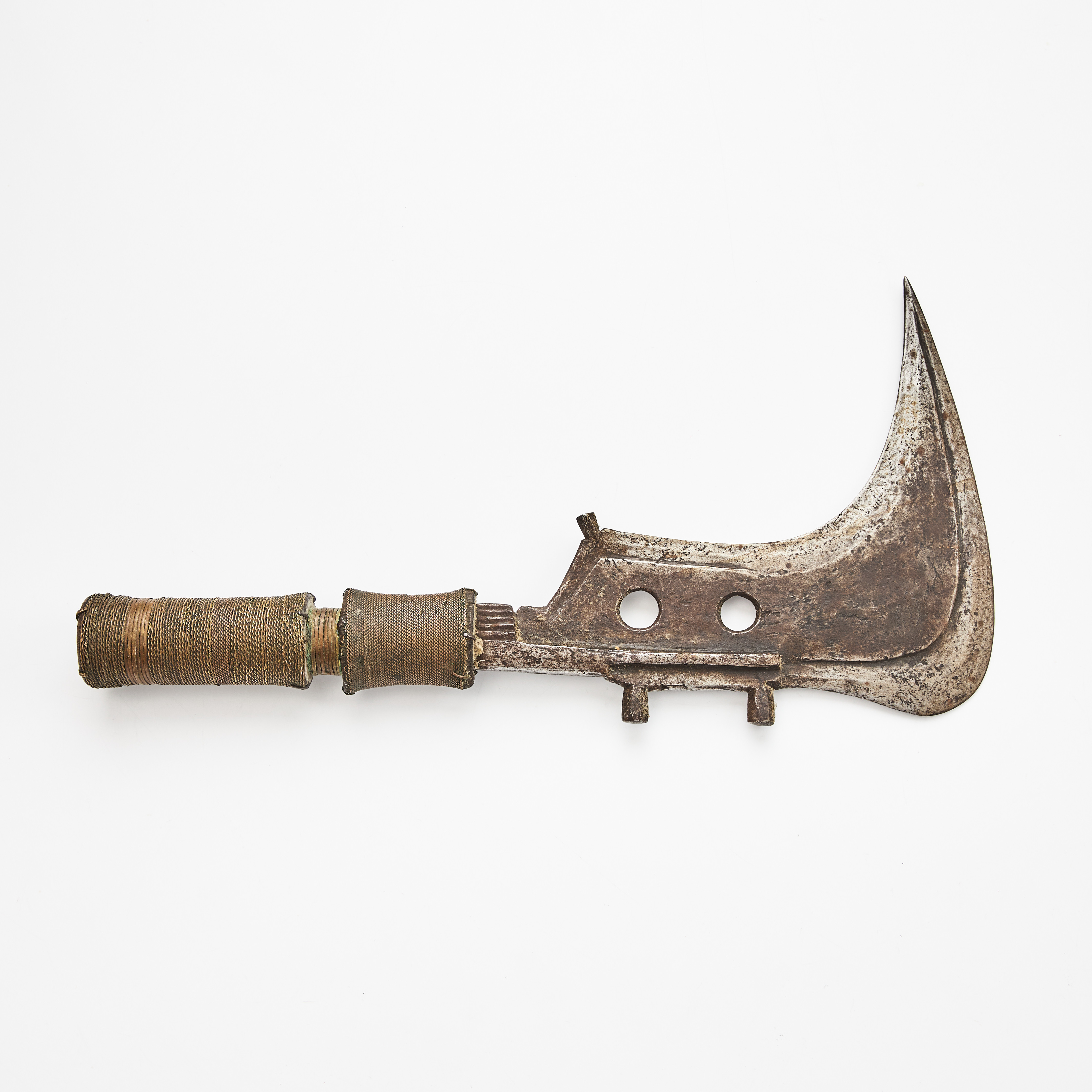 TROMBASH/KASTKNIV. Mangbetu-folket, Östra Kongo.