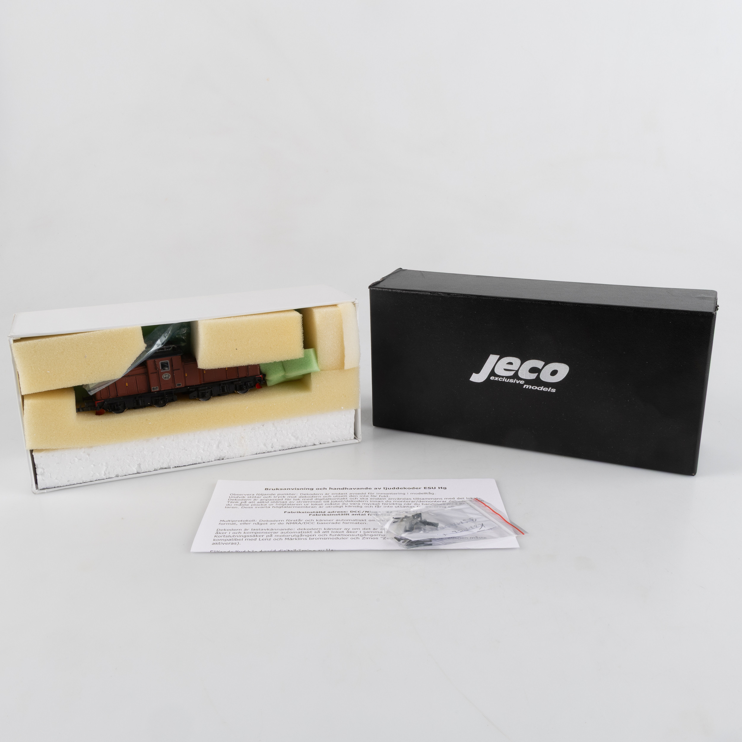 JECO, modelljärnvägsdel, ellok SJ:s Hg-675.