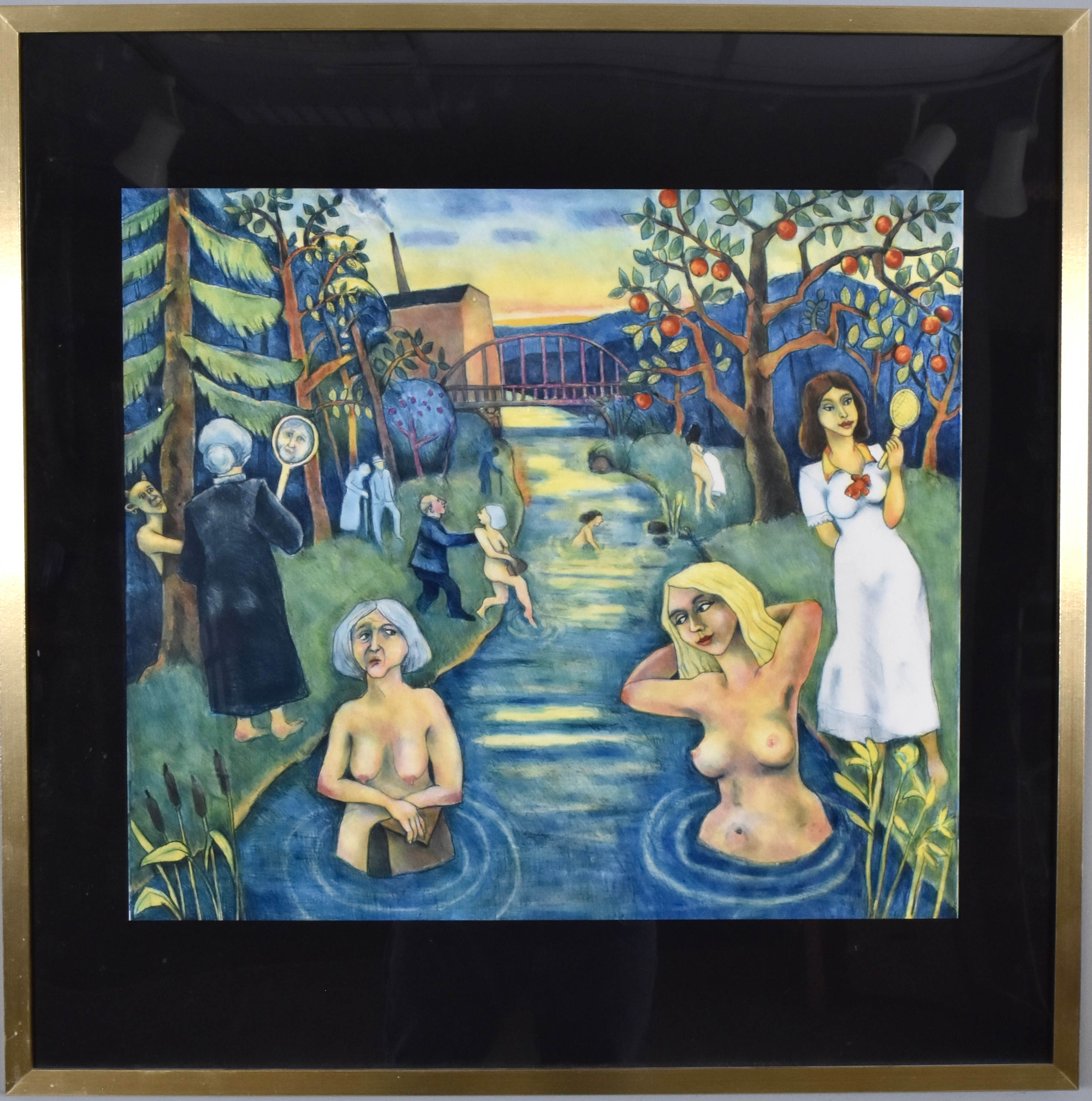 JUSSI TAIPALEENMÄKI. Färglitografi.